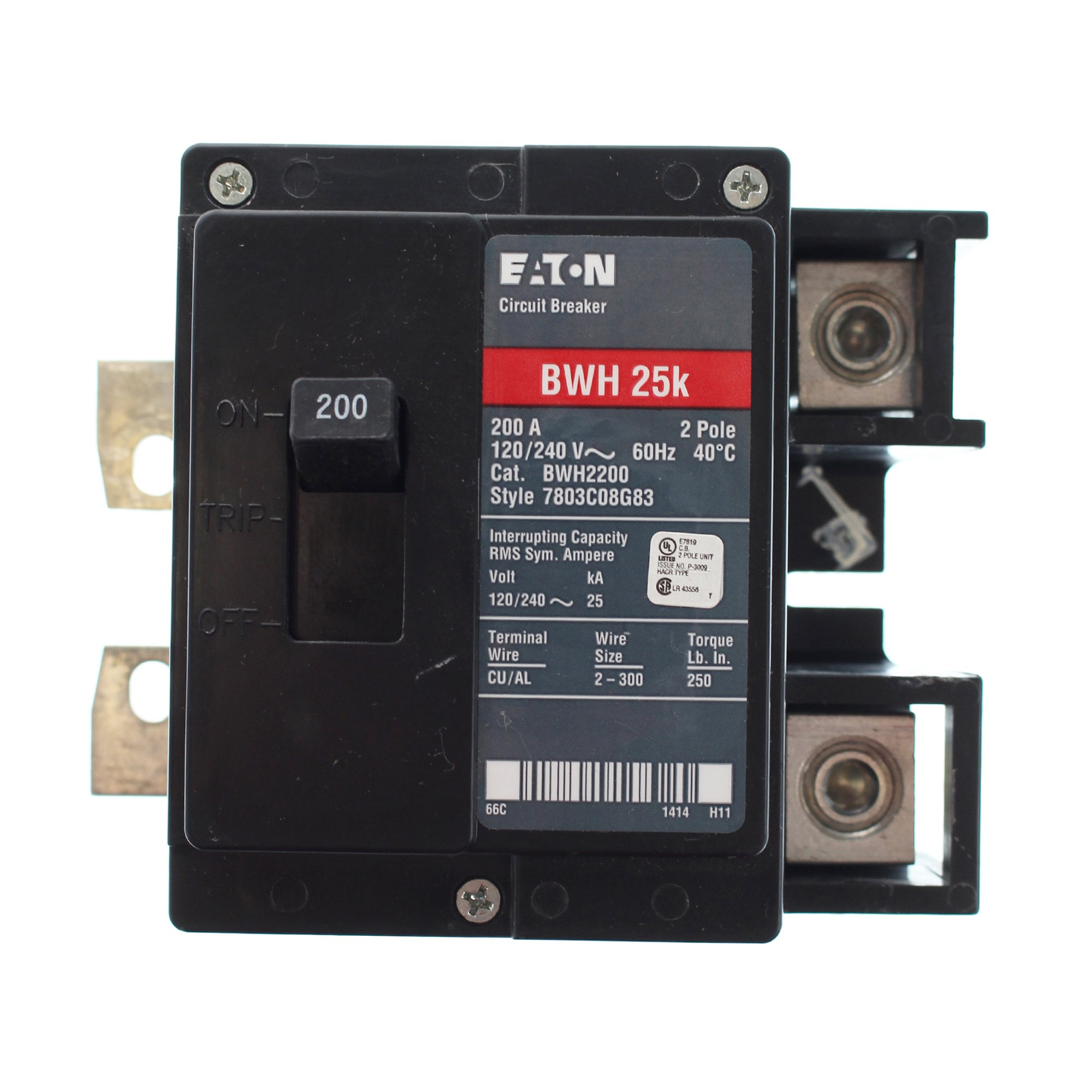 BWH2200 25k BW Main Breaker - Circuit Breakers - Amazon.com