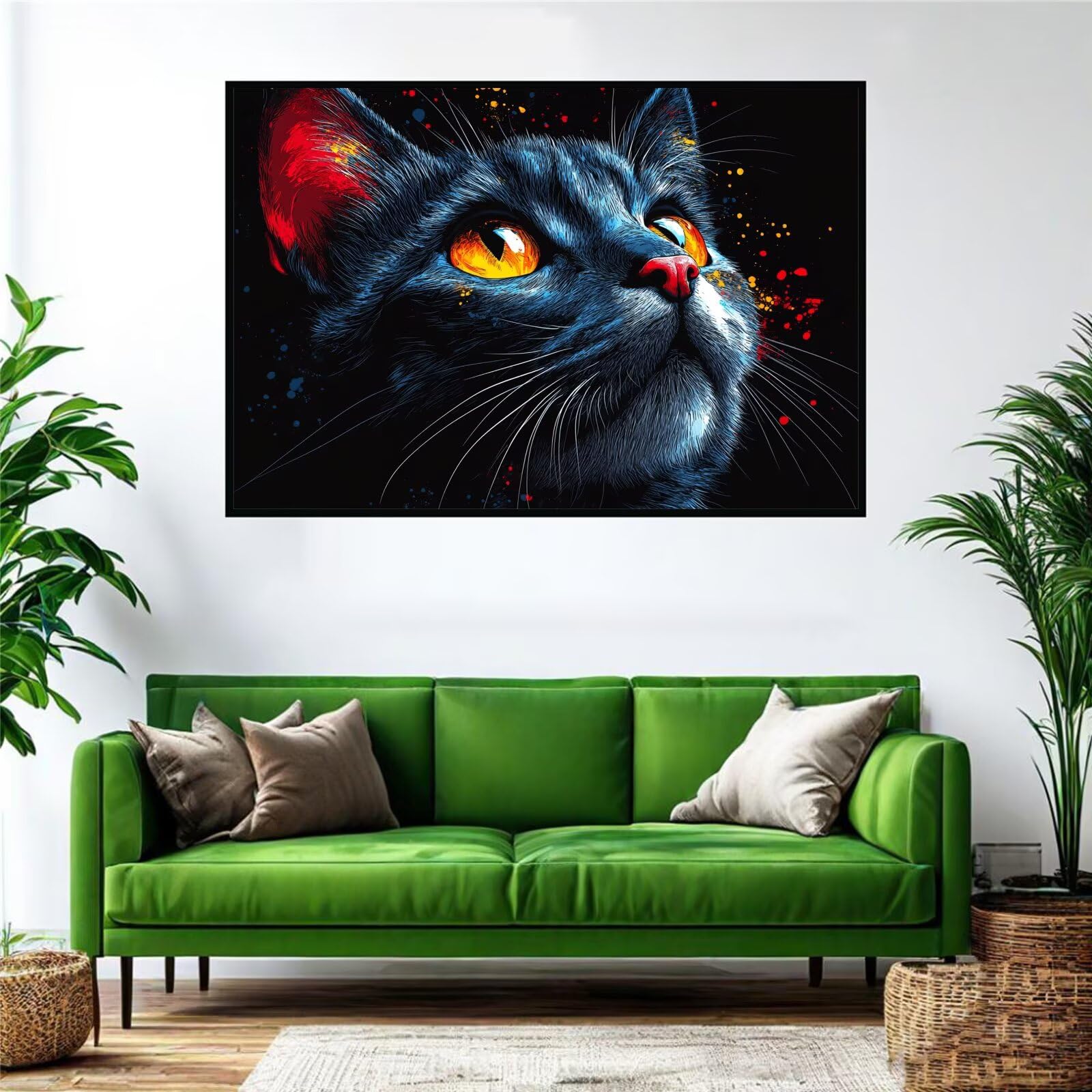 Katze Puzzle 1500 Teile Erwachsene Klassische Puzzles Tier Jigsaw Anspruchsvoll Impossible Schwer Pädagogisches Spielzeug Kinder Holzpuzzlem Groß Puzzlespiel Geeignet für alle Altersgruppen P-865
