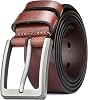 Tolumo Belts for Men, Thick Full Grain Leather Mens Belt 1 12" Wide Casual Belt Adjustable Trim to Fit