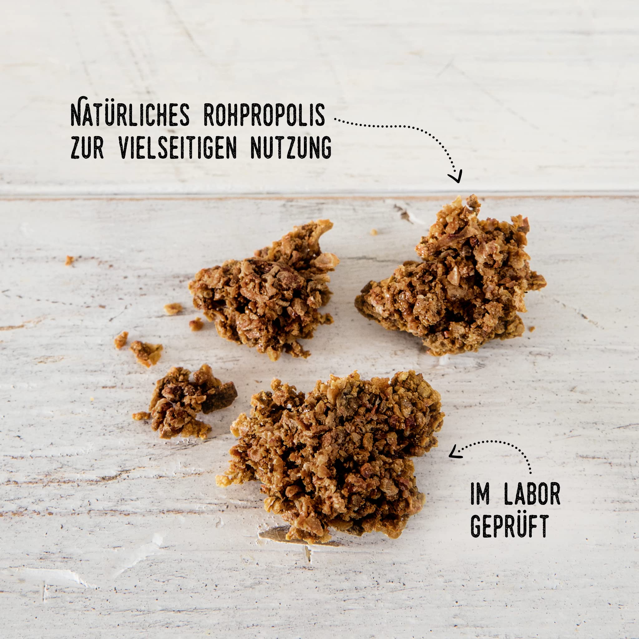 beegut BIO Propolis roh, natürliches, frisch geerntetes & reines Bienenharz, 100g zur eigenen Weiterverarbeitung, 100% aus BIO Imkerei