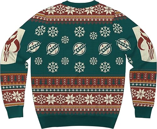 Miniatura 2 de Star Wars Boba Fett The Mandalorian - Suéter de invierno con licencia, Verde