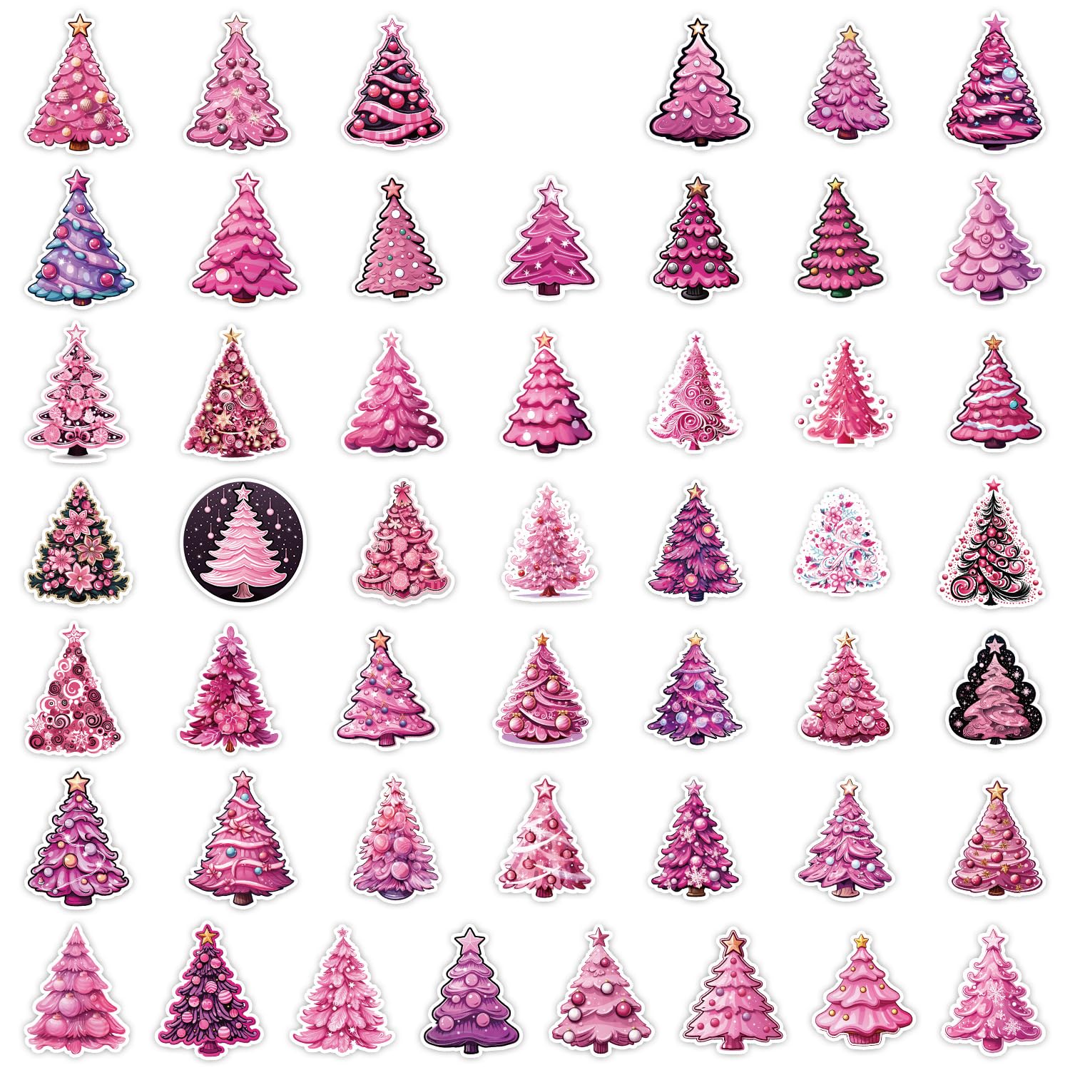 Christmas Tree Stickers for Water Bottle - Image 2