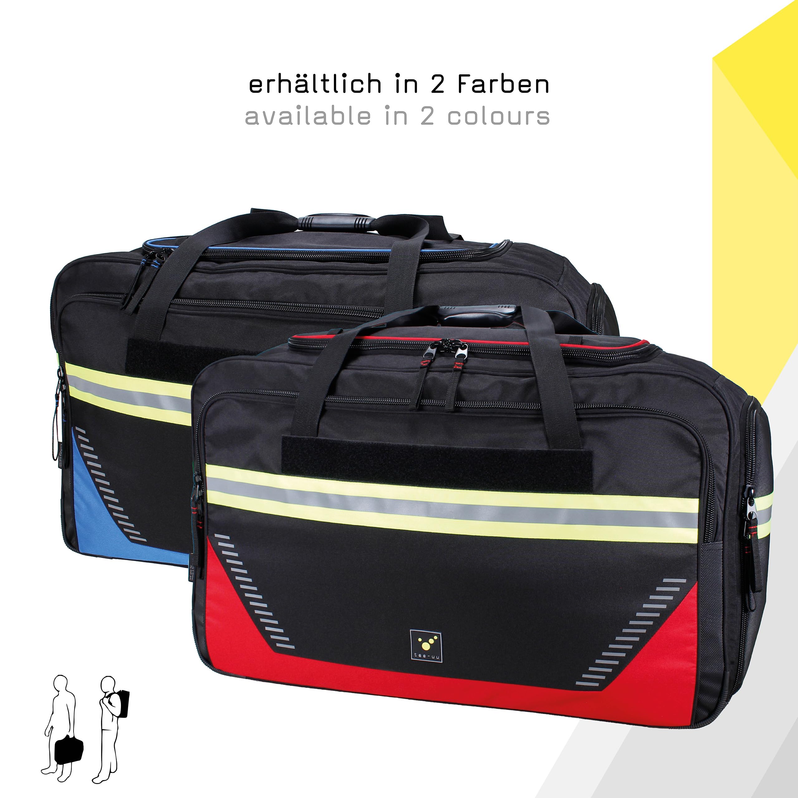 tee-uu RAGBAG EVO torba na ubrania, czarno-czerwona, do przechowywania 100 l, różne warianty, czarny, czerwony, Neutralny AA