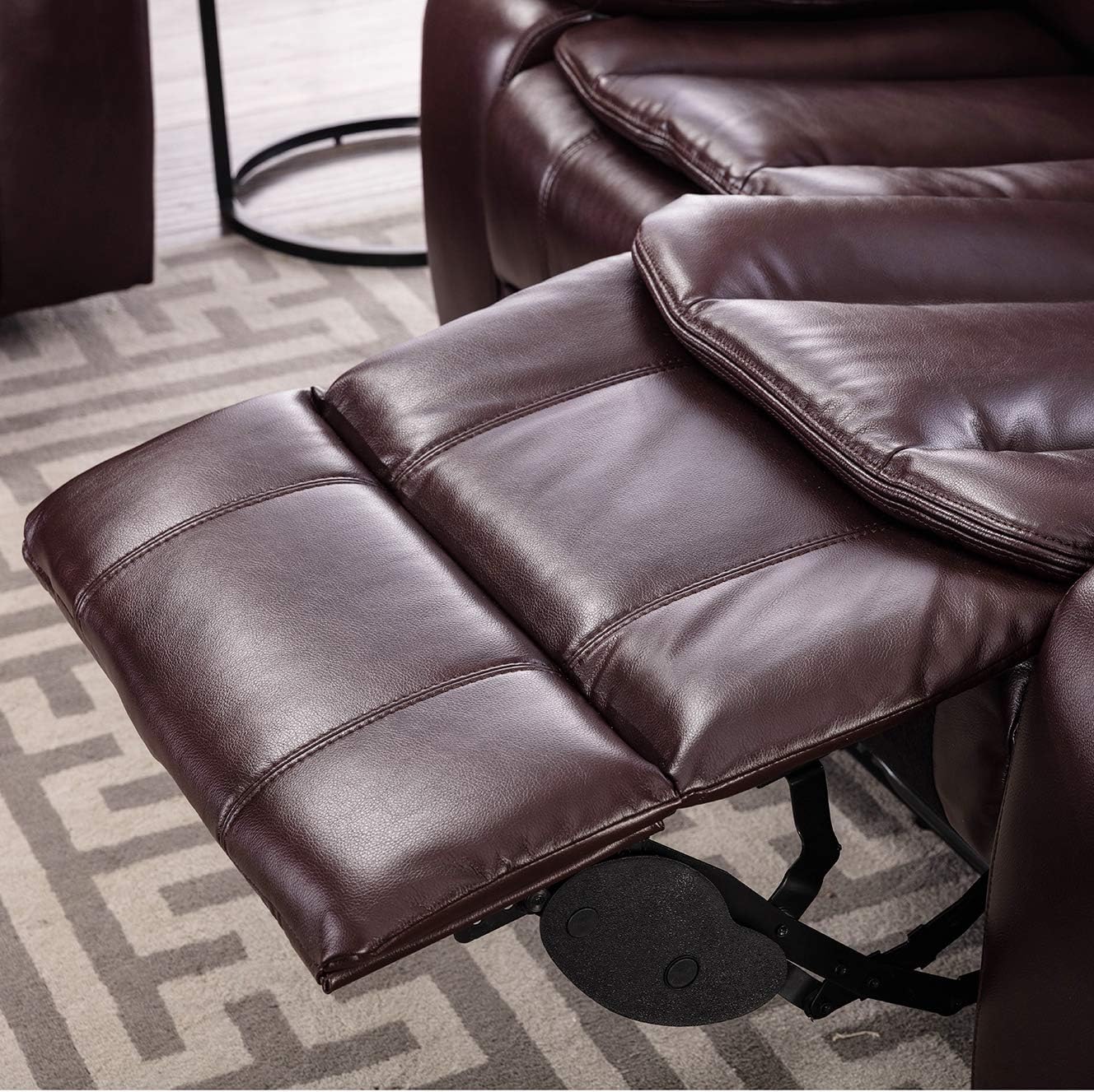 Familymill Breathable Leather Manual Reclining Loveseat for Living Room/Office/RV