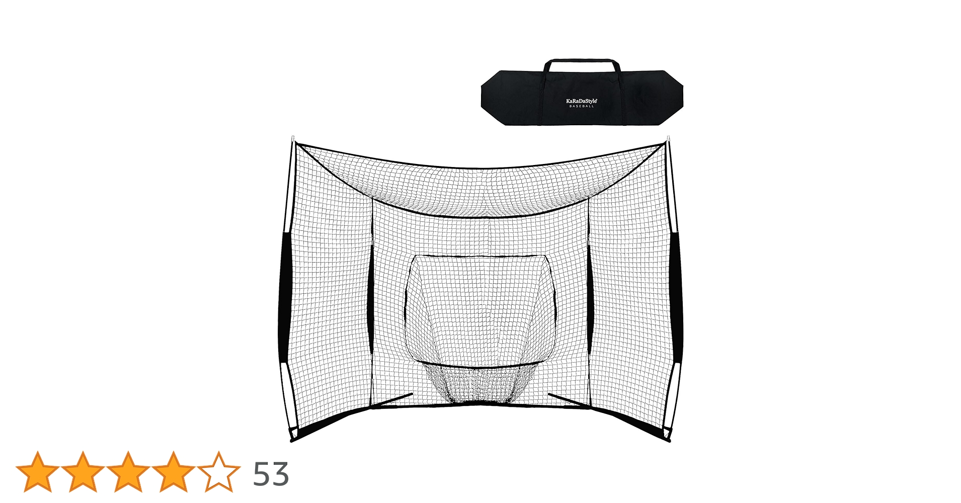 Amazon | KaRaDaStyle 野球ネット 大型ワイド 3.8×2.4M バッティング