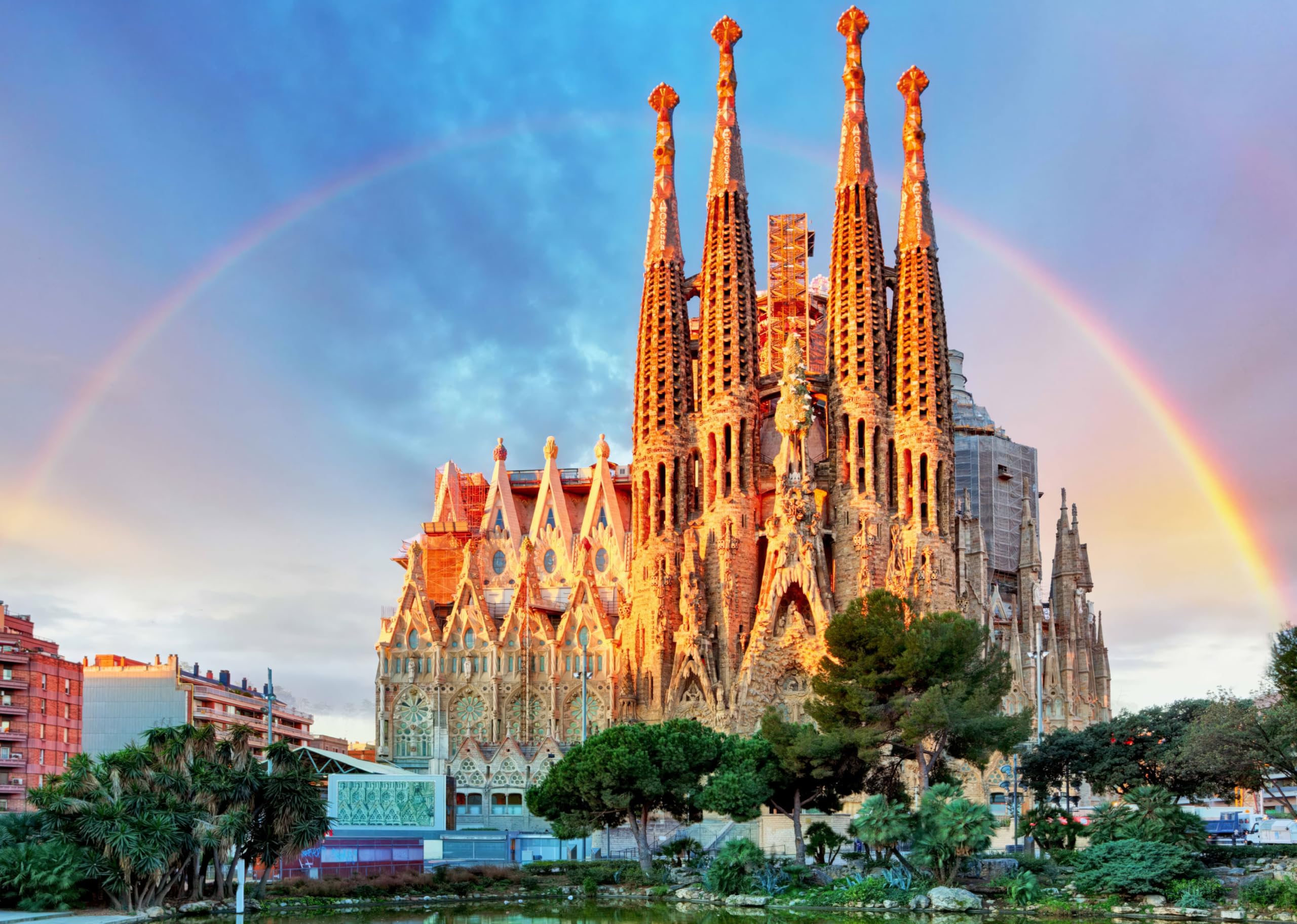Jigsaw Puzzles for Adults 1000 Piece Sagrada Familia 27.56 x 19.69 Inch Jigsaw Puzzles for Adults Educational Game Challenge Toy 1000 Pieces Landmarks Puzzles for Adult