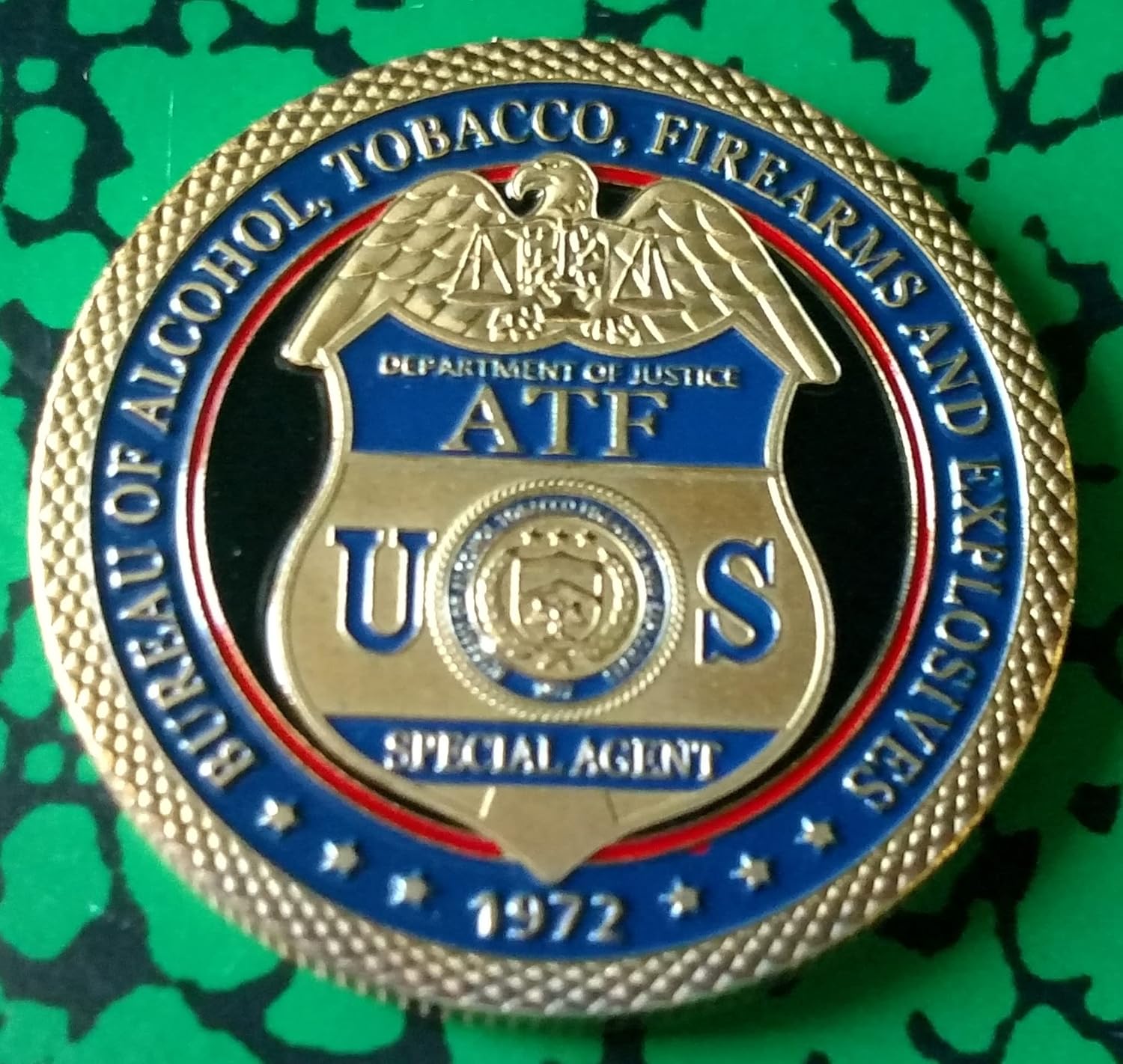 ATF Alcohol Tobacco Firearms Government Challenge Honor Coin
