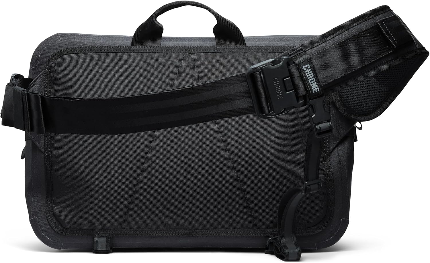Chrome Industries Kadet Max WP Messenger Bag – Crossbody Sling for Men and Women w/Quick Release Buckle – 15L, Black - Image 3
