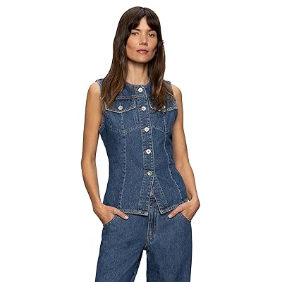 Sanctuary Maritime Denim Vest Women