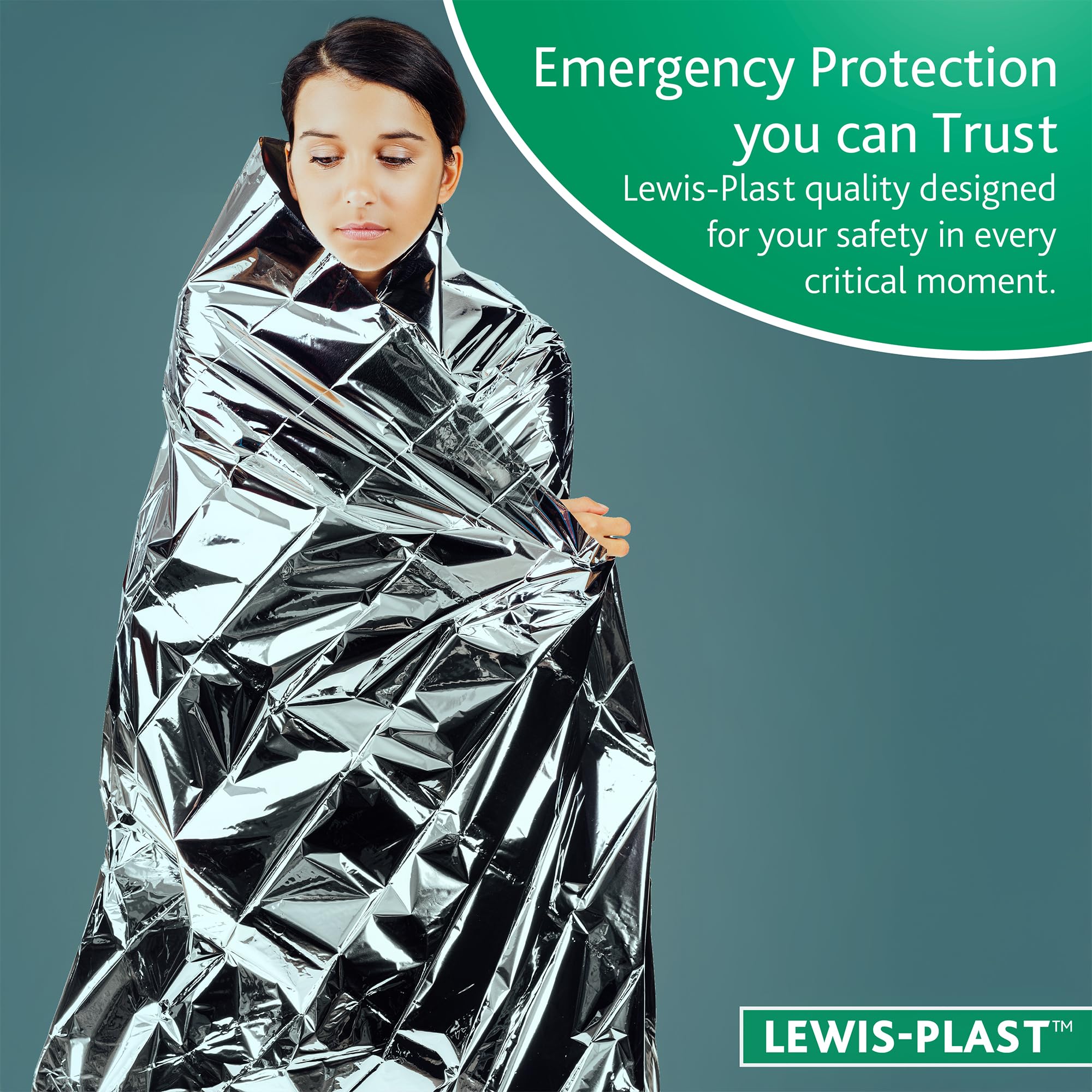 Reliance Medical Manta de aluminio para adultos, reflectante del calor y aislante, protección contra el viento y la lluvia (paquete de 3)