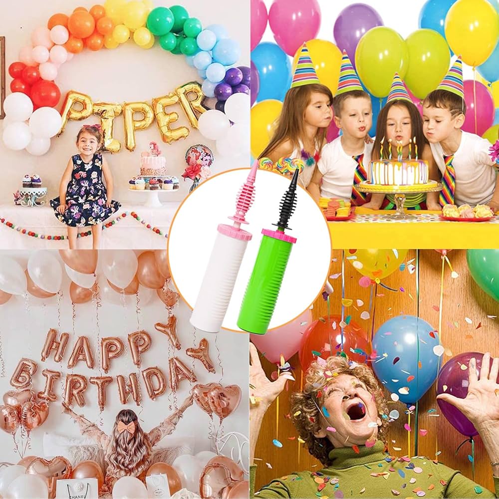 1 Pcs Handheld Balloon Pump,Balloon Manual Pump Blower Pump,Effortlessly Hand Manual Inflator For Party Decoration Balloons, Arch Kit, Garland, Foil & Confetti Balloon(Green