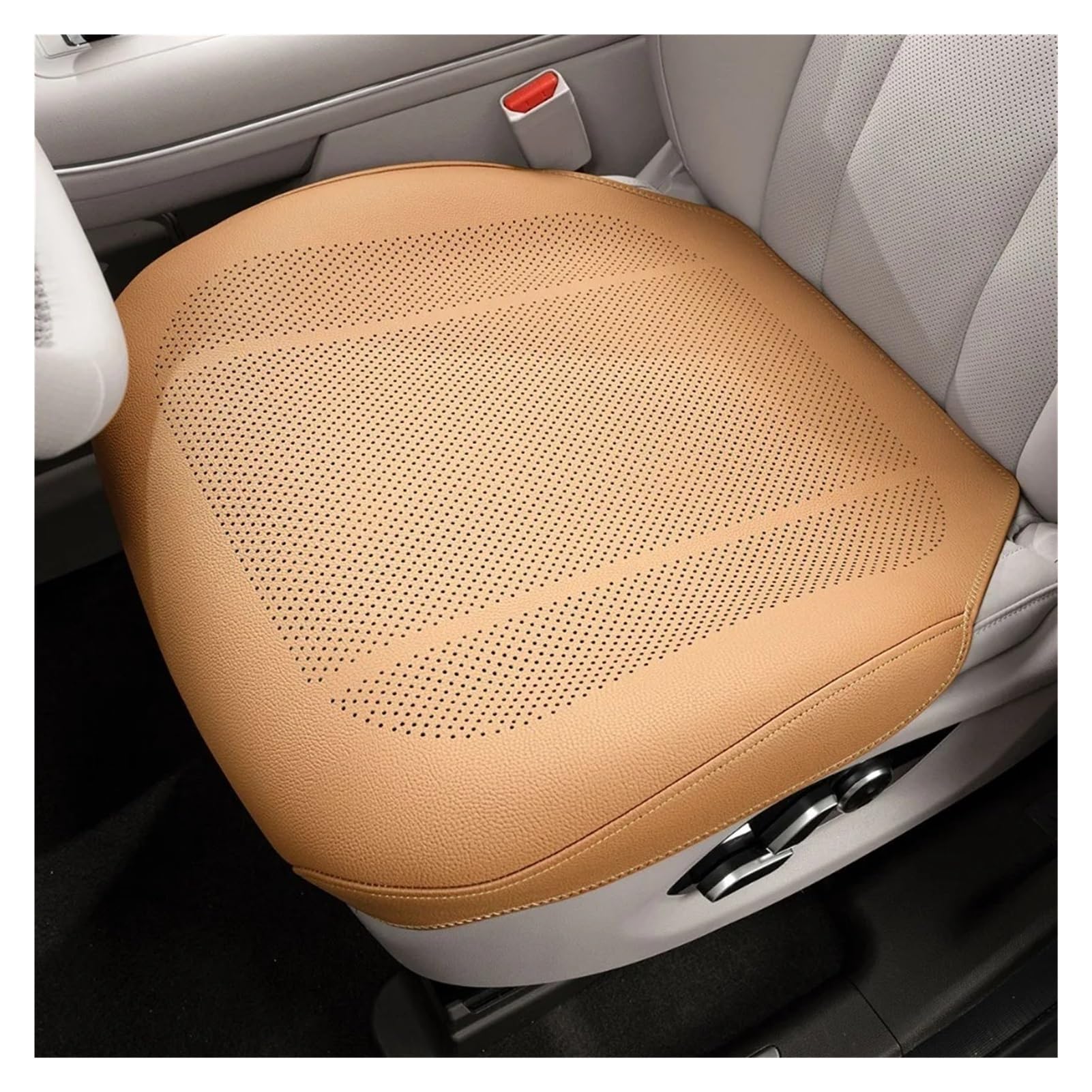 Avoltre car seat cushion Luxury Ventilation Car Seat Cushion Full-inclusive Breathable Summer Cool(Beige)