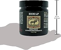 Vista 6 de Bickmore Acondicionador de cuero, reparación de arañazos Bick LP de 4 onzas, conservante de cuero LP resistente, protector de cuero, bálsamo