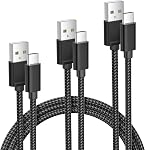 Elebase iPhone 17 17e Pro Max Câble de recharge 1.5/3.3/6.6FT 3Pack,USB Cord de chargeur de voiture de type A à C,USBC Carplay Cable pour une nouvelle Apple 16 Plus iPad 10 Mini 7 Air 8,Airpods,Samsung Galaxy S26 S25 A17 Ultra