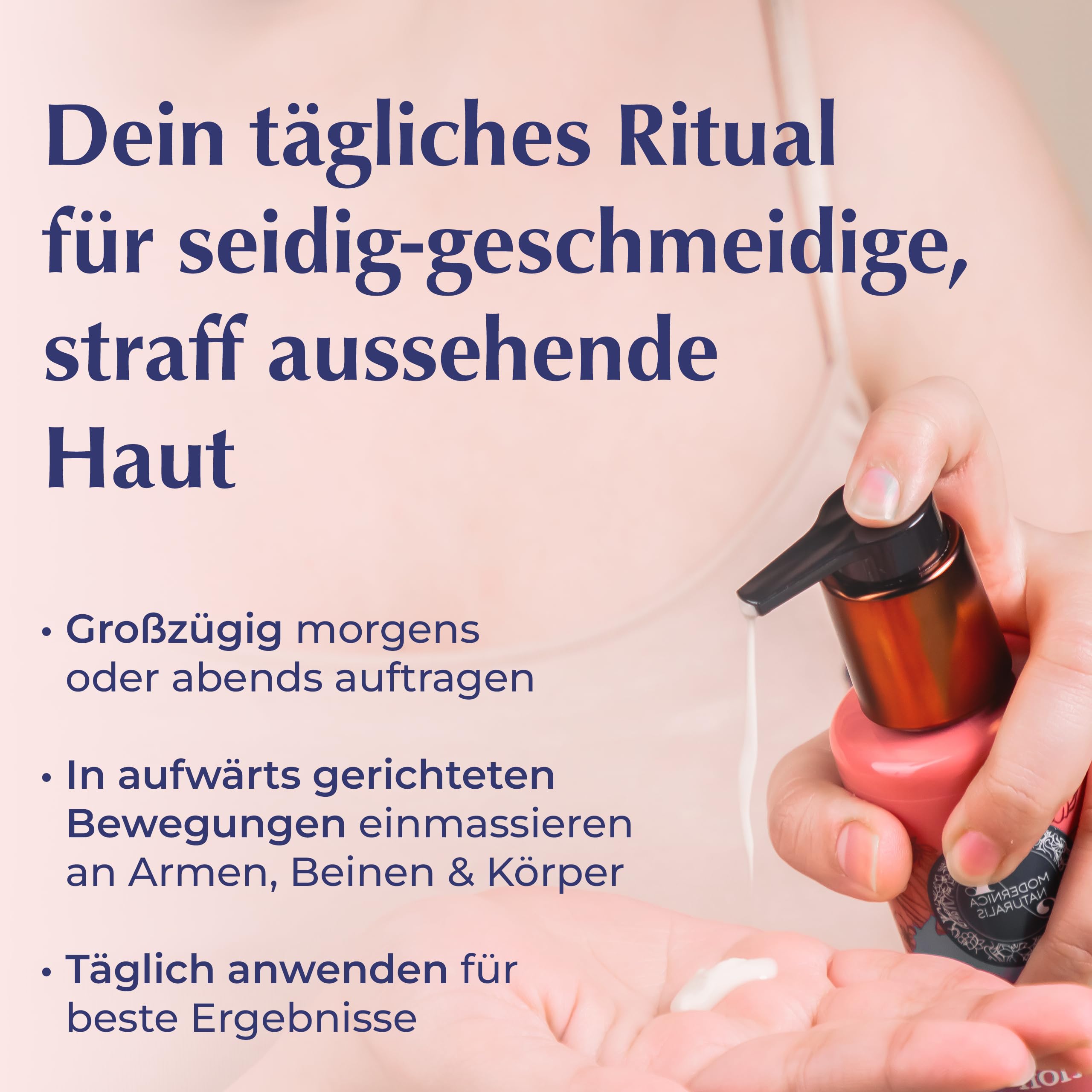 Blavana Körperlotion- Intensive Pflege für trockene, reife Haut mit sichtbar verbesserter Spannkraft | Mit Schwarzes Gramm, Sheabutter & Natriumhyaluronat | Leichte, nicht-fettige Formel | 185 ml