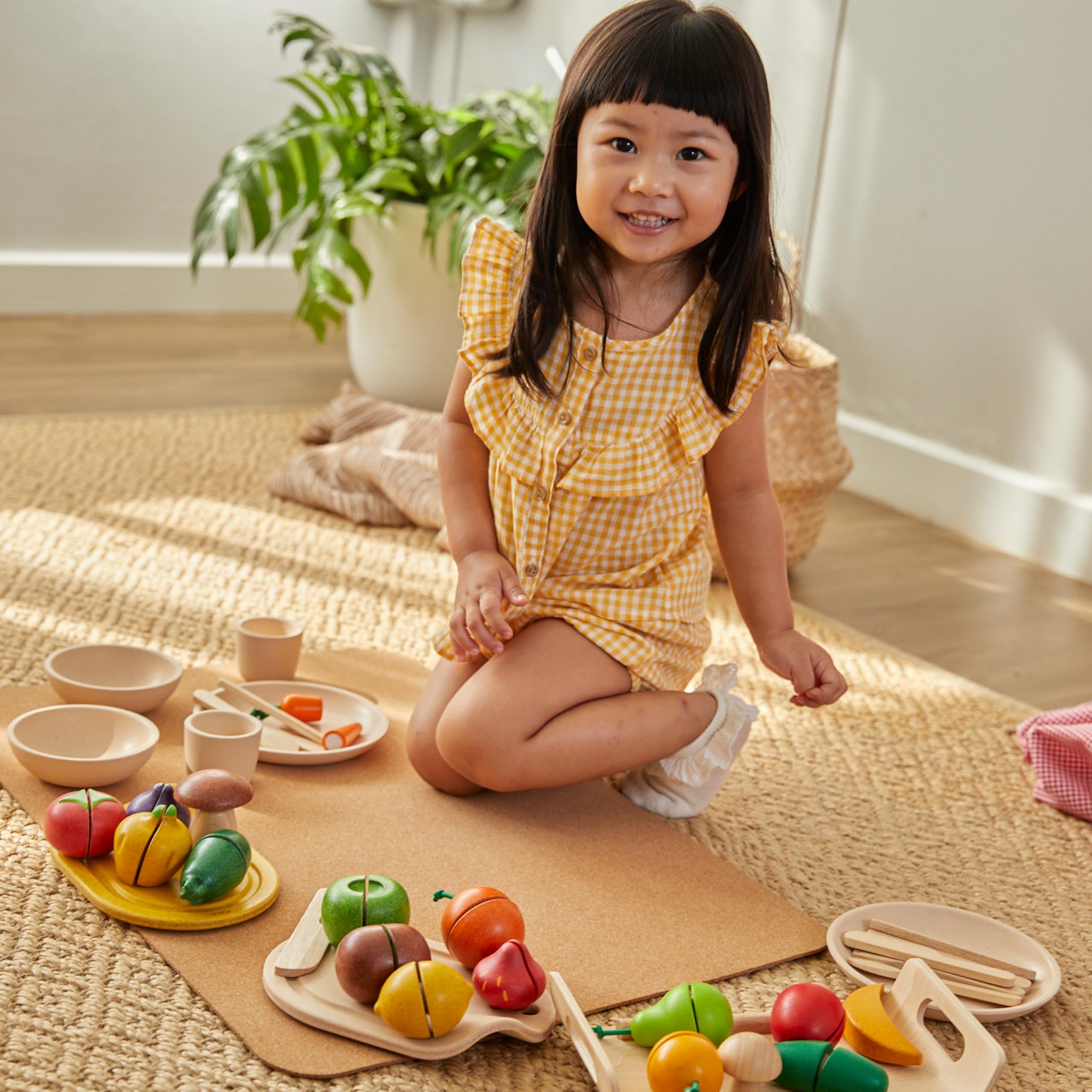 Plantoys - Pt3601 - Jeu D'imitation - Cuisine - Assortiment De Légumes, Bois