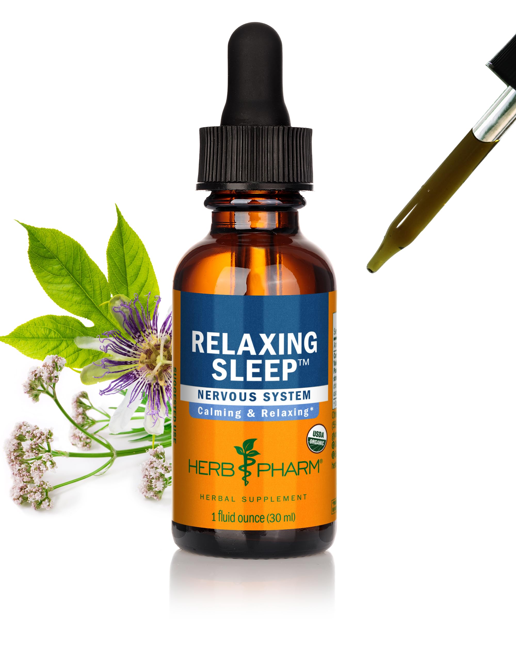 Herb Pharm Relaxing Sleep Herbal Formula with Valerian Extract - 1 Ounce