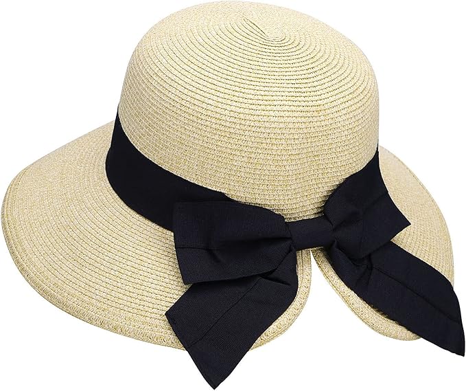 Regency Hats, Bonnets, Hair Pieces | Bridgerton Hat Verabella Sun Hats for Women UPF 50+ Womens Lightweight Foldable/Packable Beach Sun Hat  AT vintagedancer.com