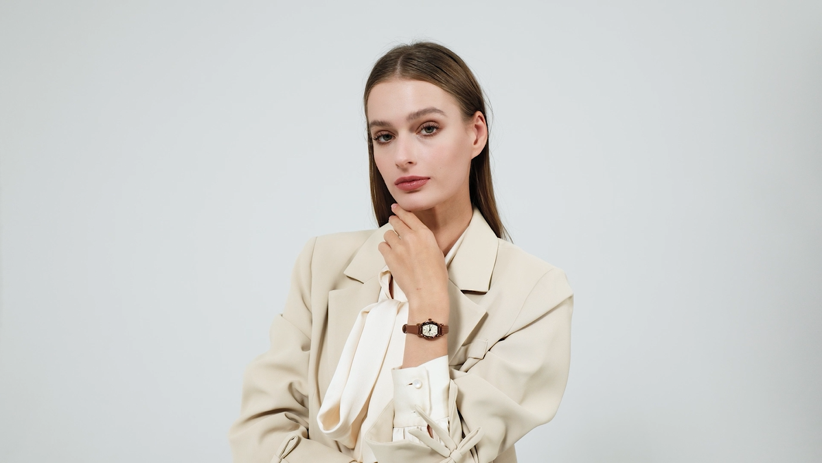 Amazon.com: Bomieux Women's Dainty Leather Band Vintage Ladies