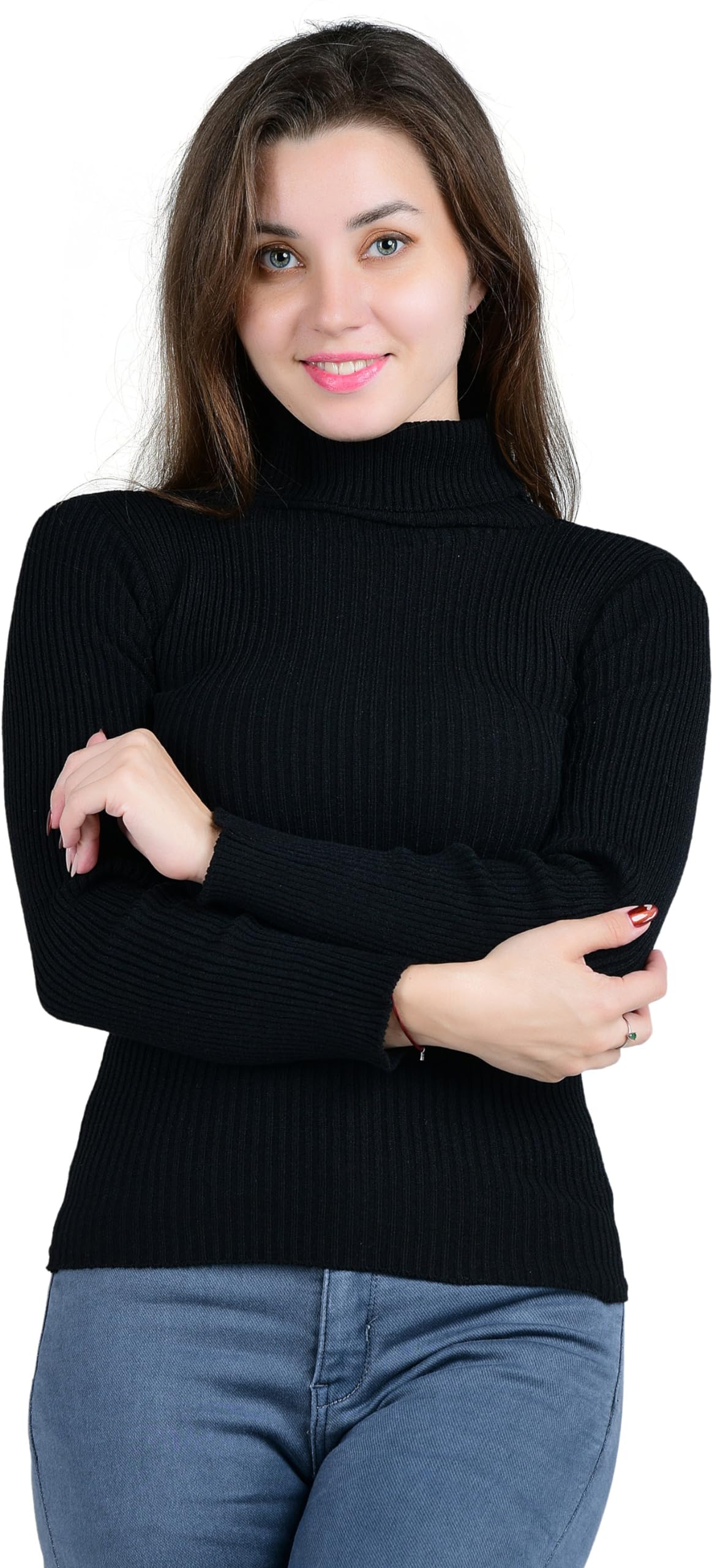 Womens Winter Season Highneck Full Sleeves/Sweater Pullover/Womens Turtle Neck/Highneck T-Shirt