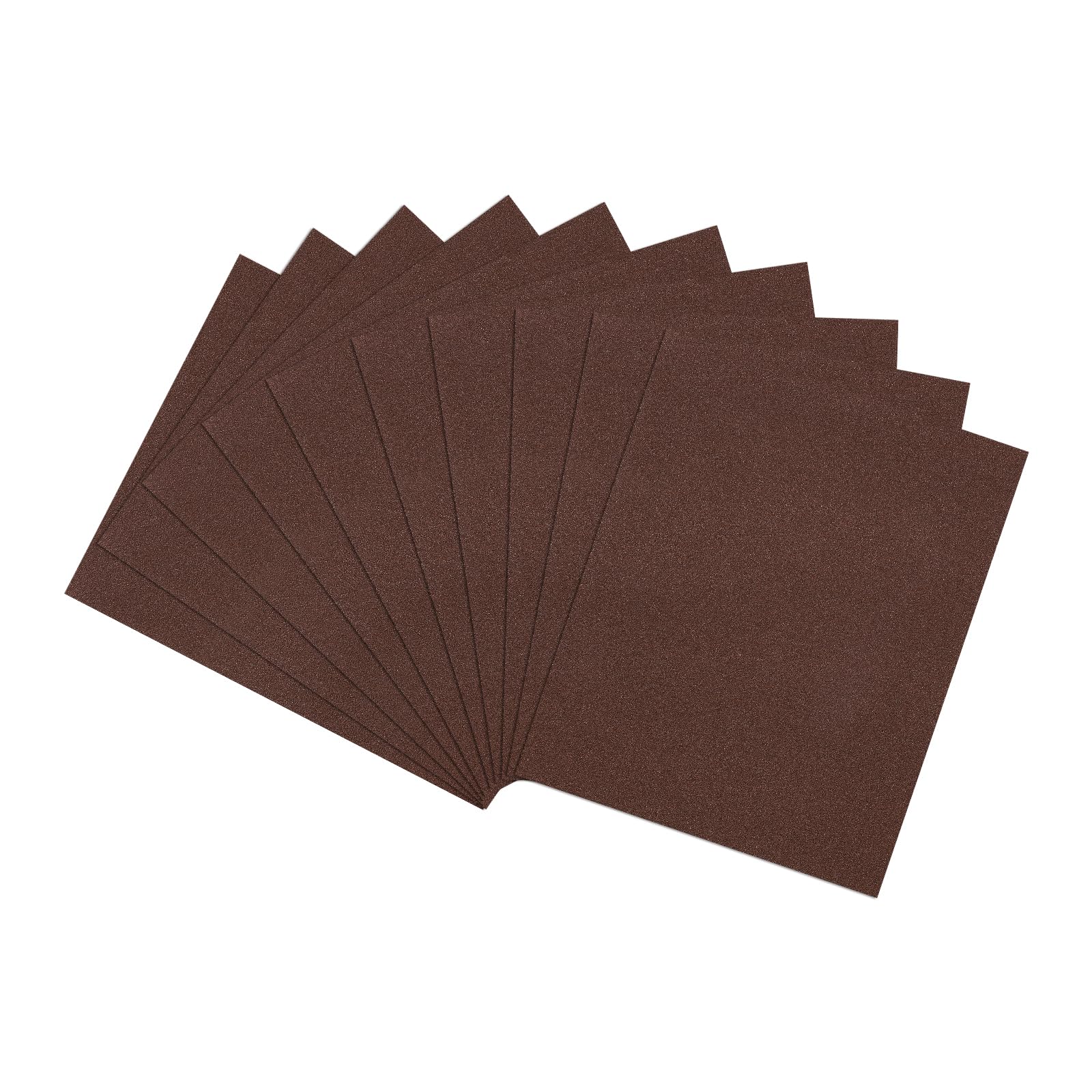 Rebower 25 Pcs 100 Grit Sandpaper, 229mm x 279mm Sand Paper Alumina Abrasive Sanding Paper Red [ for Wood Craft & Furniture Repair & DIY Projects & Drywall Metal Auto Grinding]