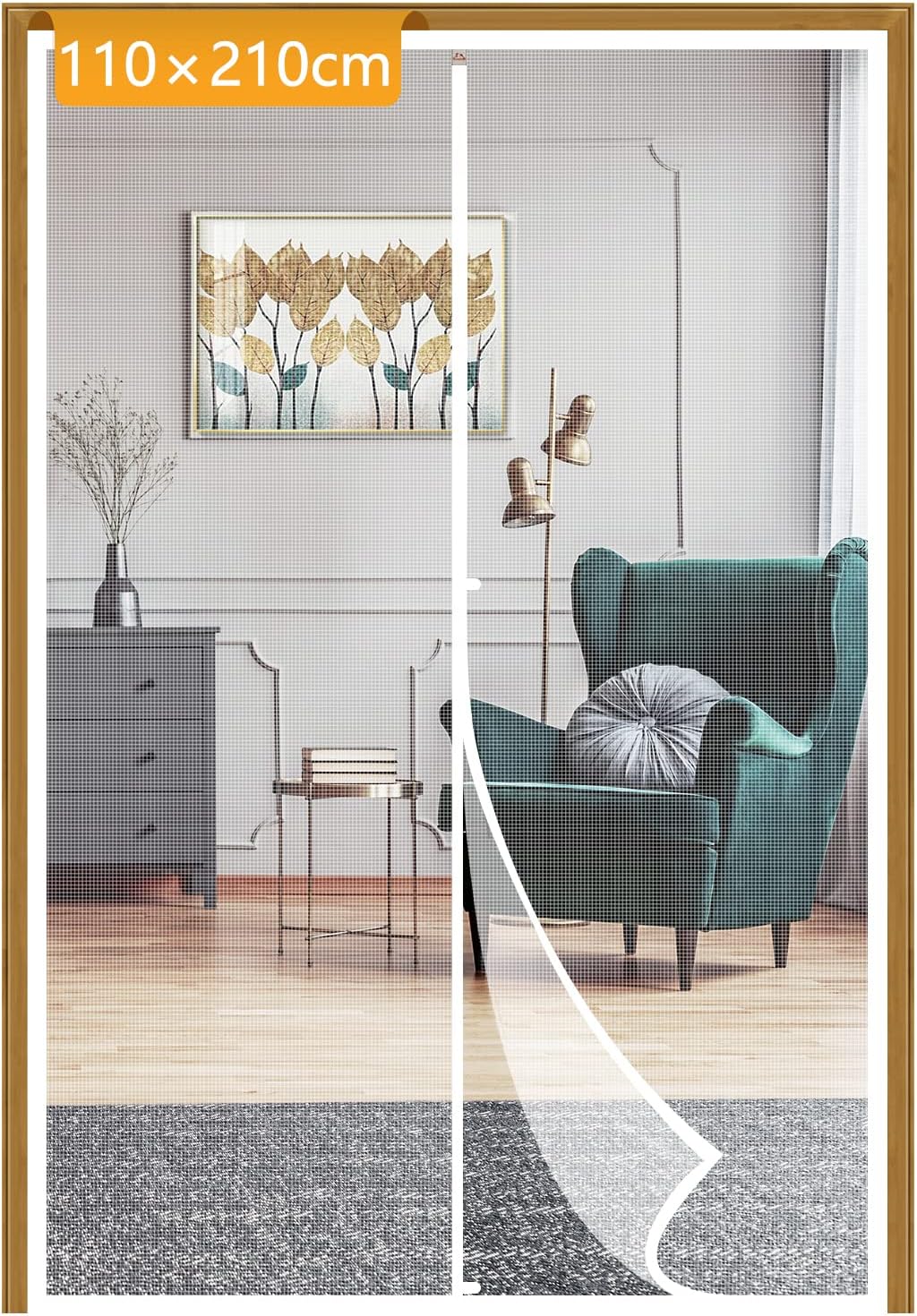 Yotache Fly Screen Door 110 x 210 cm, Reinforced Polyester AntiTearing