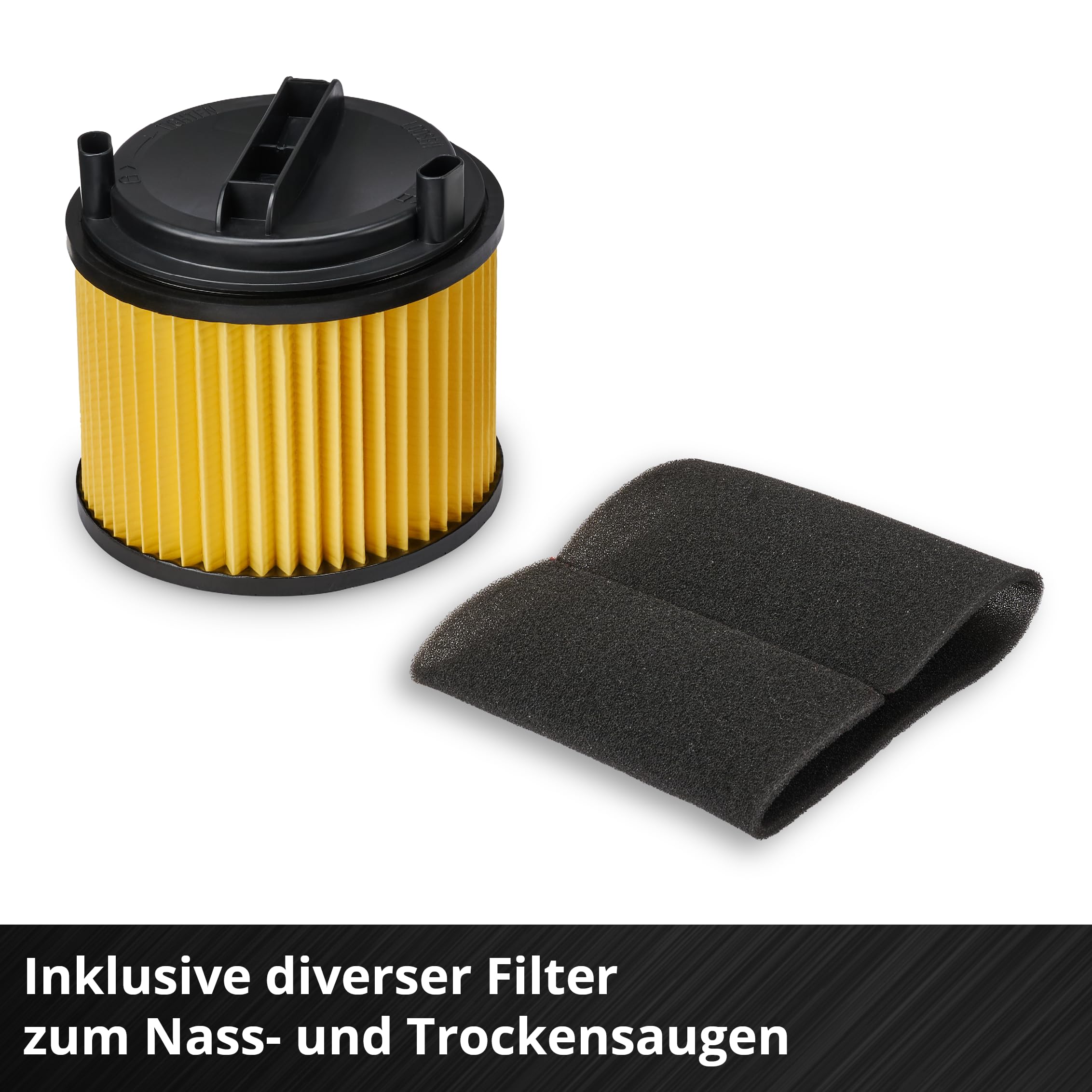 Einhell Nass-Trockensauger TC-VC 2555 A (850 W, 180 mbar Saugleistung, Automatiksteckdose, 25 L Auffangbehälter, Tragegriff, inkl. Düsen, Filter und Schmutzfangsack-Set)