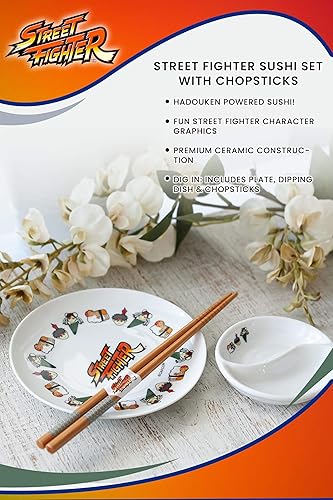 Miniatura 7 de Set de sushi Street Fighter con palillos