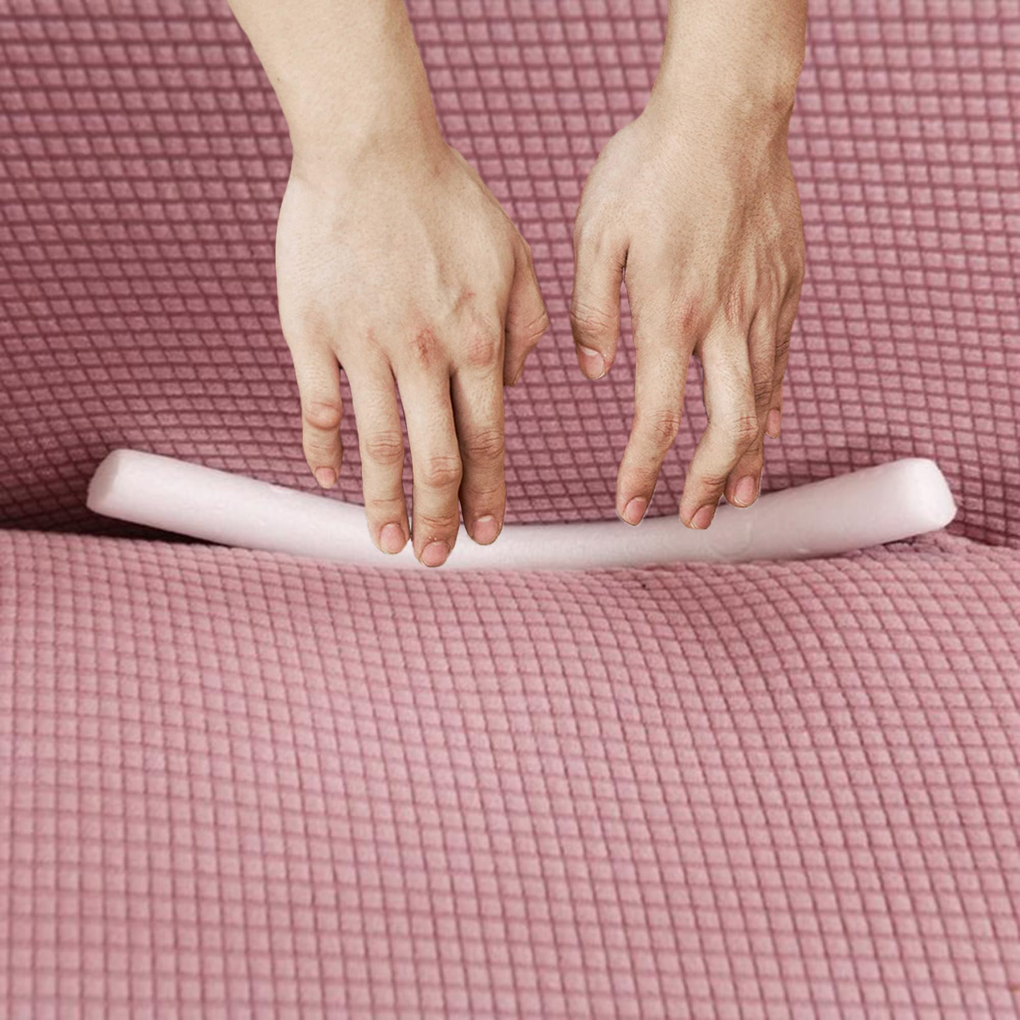 XIEMINLE Sofa Slipcover Tuck Grips, Non Slip Foam Strip Foam Roller, Furniture Cover Sofa Cover Clip, Foam Stick Flexible Sofa Gap Filler, Sponge Stick for Sofa Couch (20pcs,Diameter-3cm)