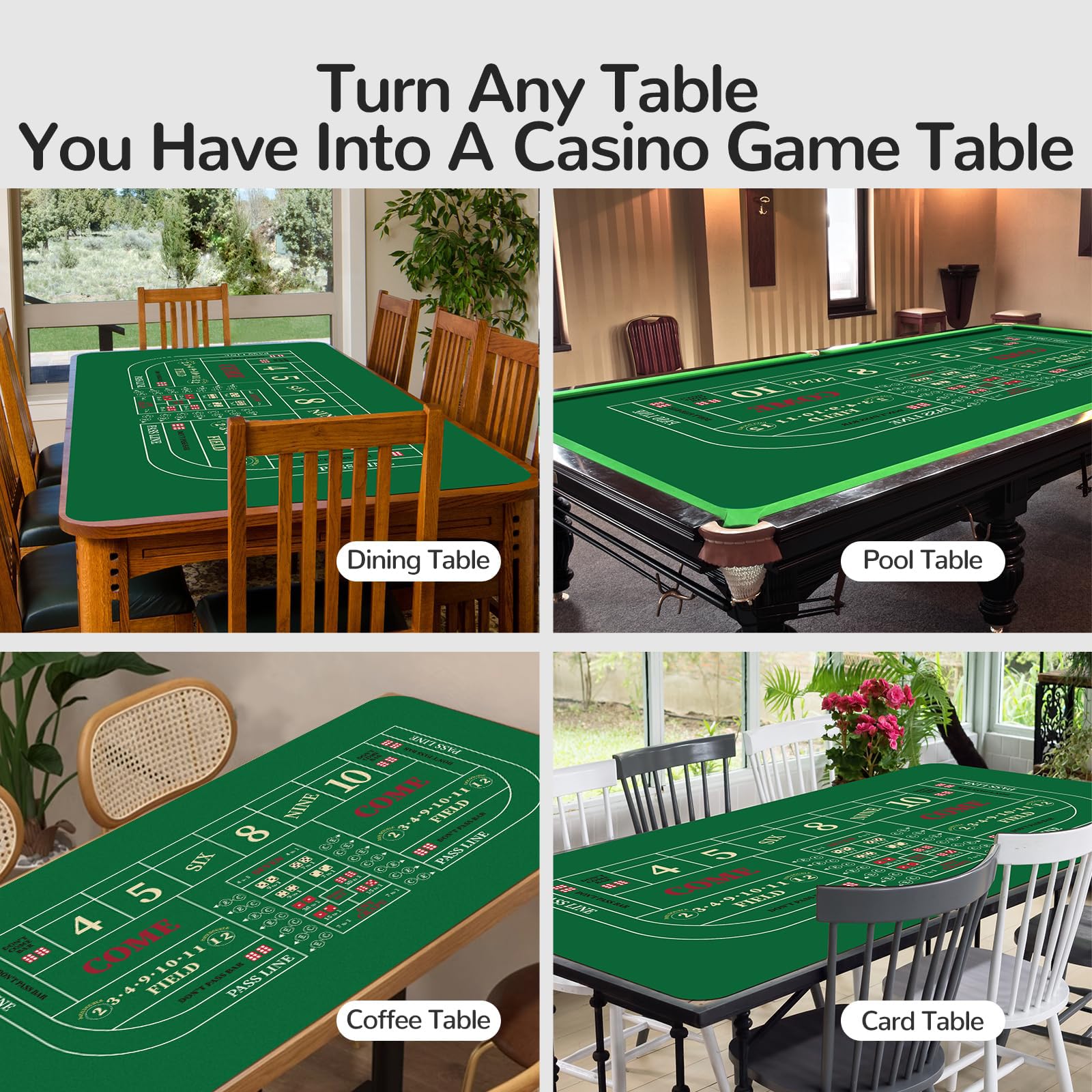 47 Ronde Poker Topmat Draagbare Pokermat Ruisonderdrukking En Glad Premium Oppervlak  Rubberen Antislip Gamemat Met Draagtas Voor Maximaal 8 Spelers Om Kaart Te Spelen  Texas Holdem