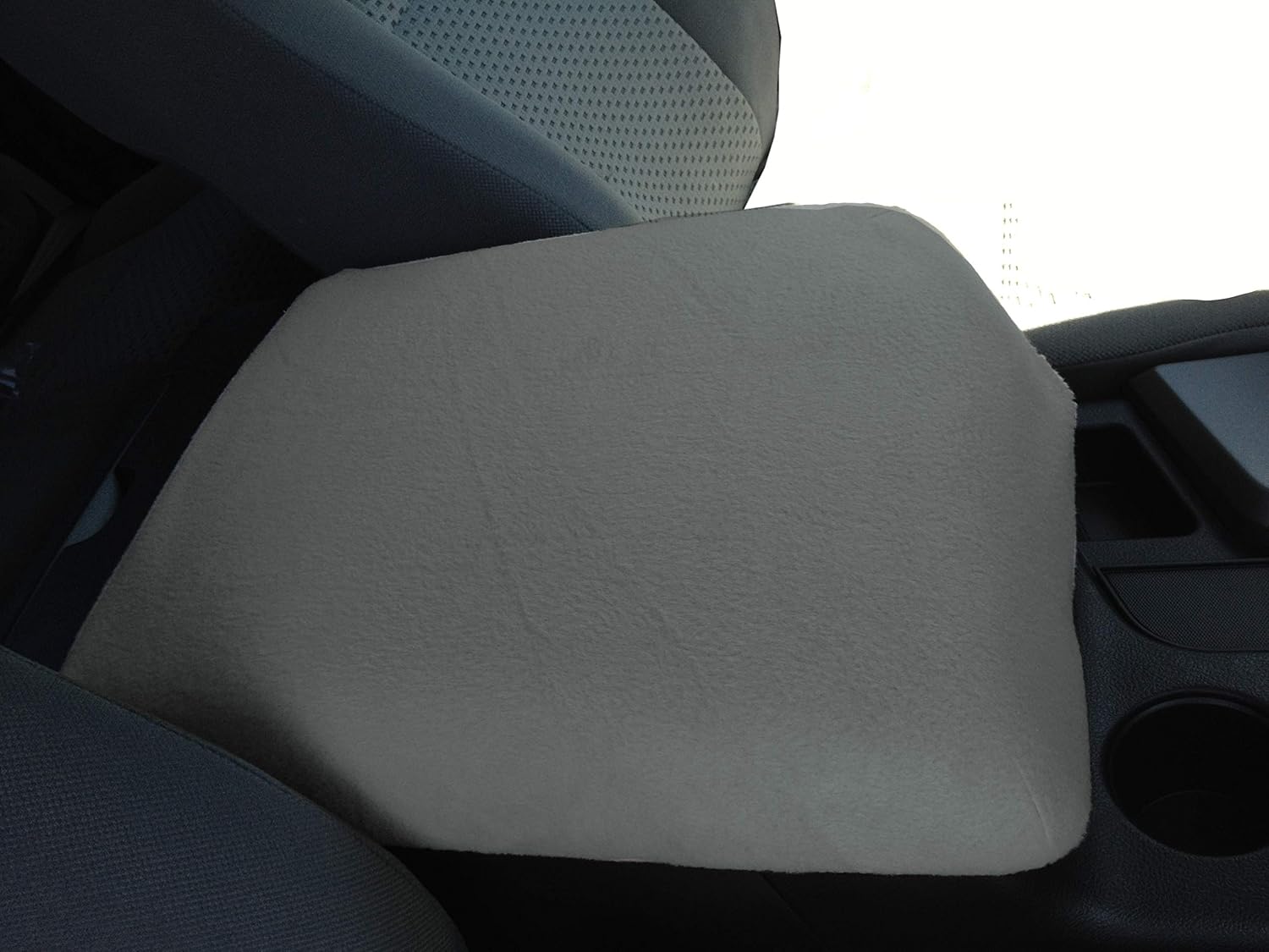 Car Console Covers Plus Made in USA Fleece Auto Armrest Center Console Cover Designed for Toyota Tundra 2007-2013 Mossy