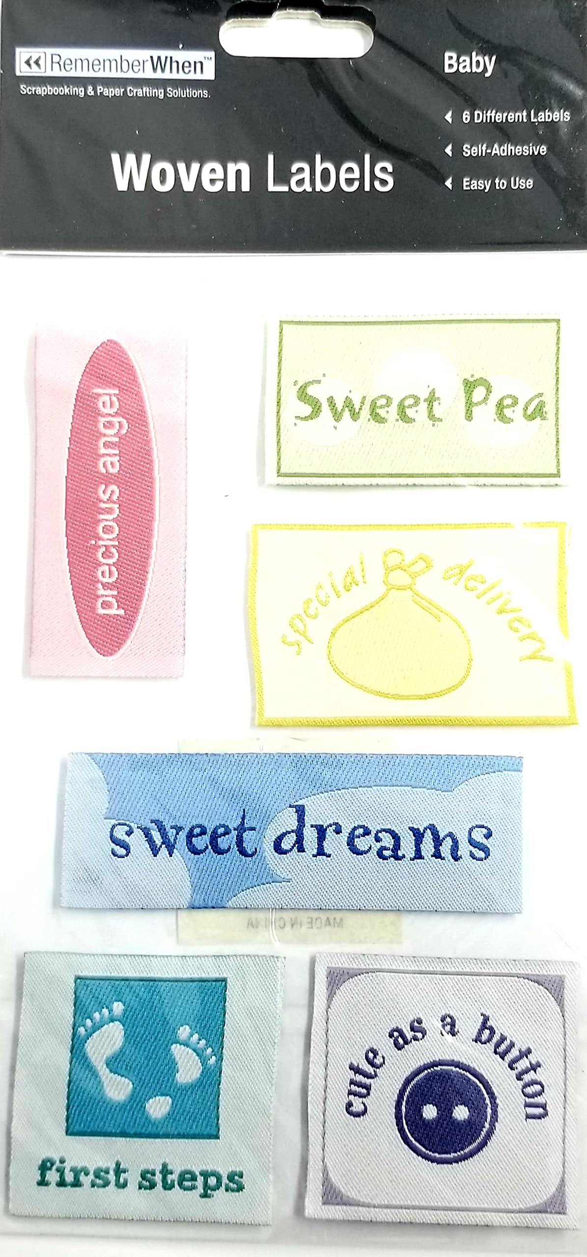 Colorbok Remember When Woven Labels,