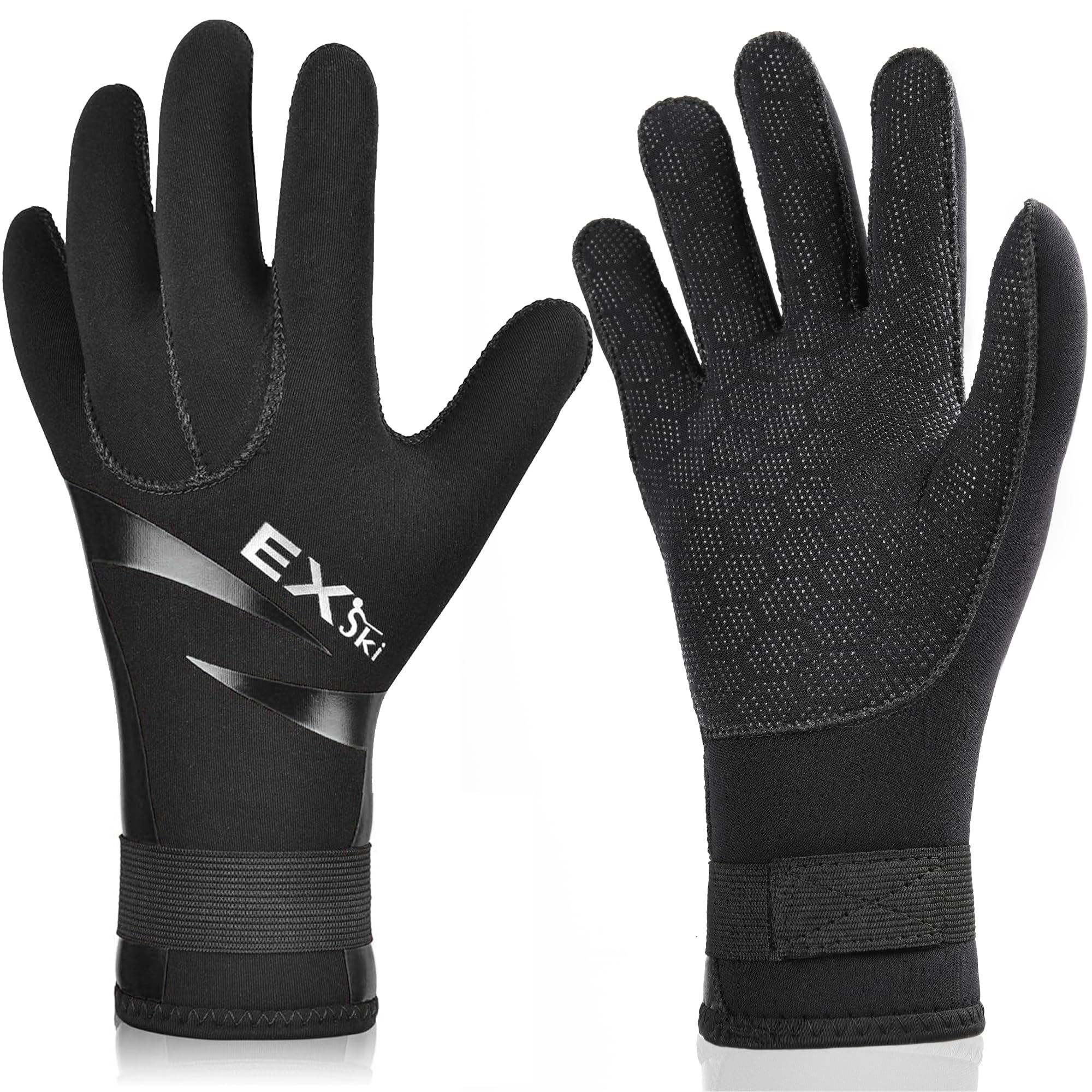 EXski 3mm Neoprene Gloves, Water Gloves for Scuba Diving Wetsuit Snorkeling Kayaking Paddling