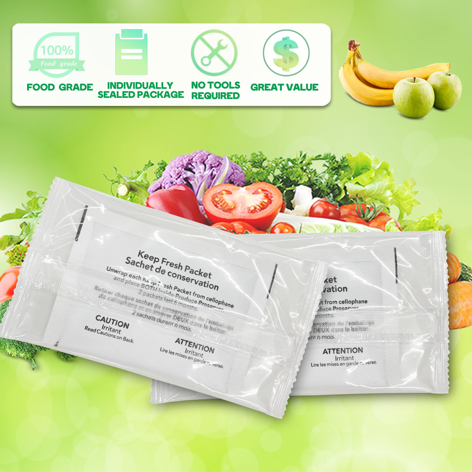Amazon.com: 12 Packets W10346771A Refrigerator Produce Preserver