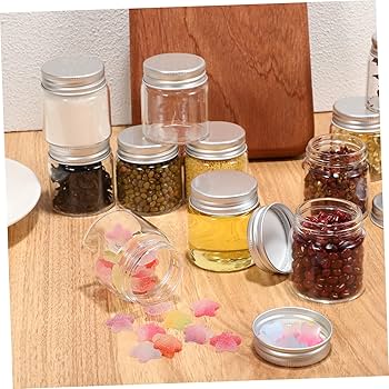 Amazon｜MOLUCKFU 20個小さなガラス瓶 ガラス密閉瓶 食品保存用ガラス