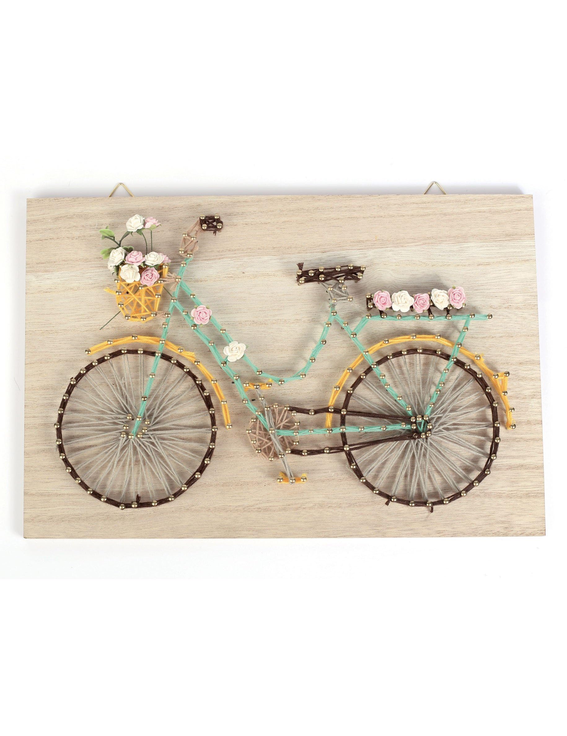 Kit cuadro de madera String Art 30 x 20 cm - Bicicleta