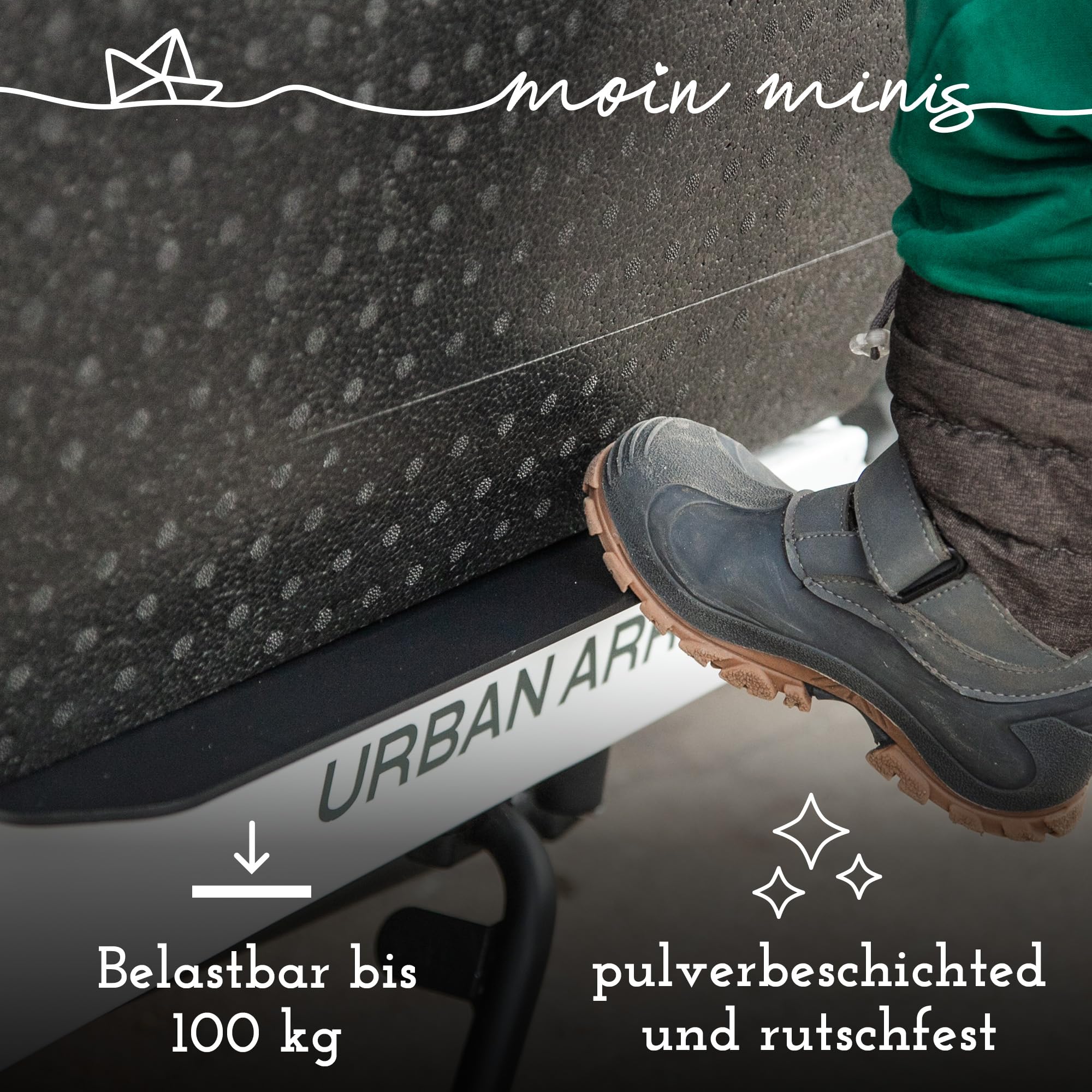 Einstiegshilfe für Urban Arrow Family Lastenrad Fahhrad Cargo Bike Trittbrett für Kinder Trittstufe Aufstieghilfe