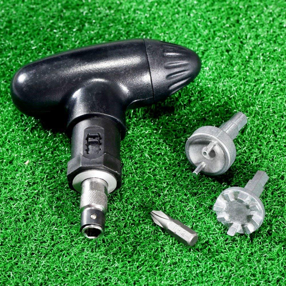 Golf Spike Remover Llave de Acero Inoxidable Herramienta de Carraca