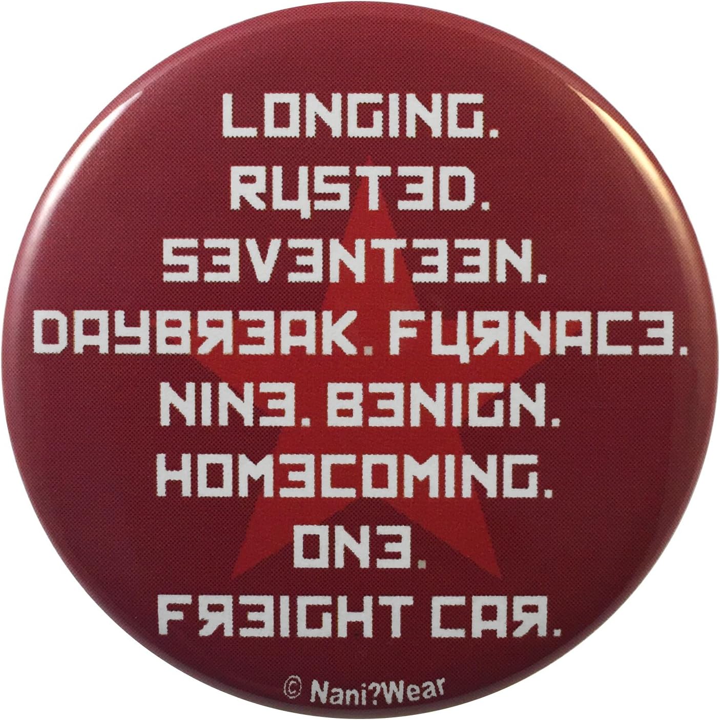 NaniWear Civil War Winter Bucky Barnes Soldier 2.25 Inch Geek Button Codewords