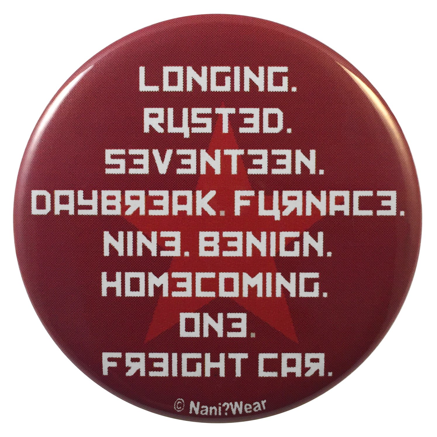 NaniWear Civil War Winter Bucky Barnes Soldier 2.25 Inch Geek Button Codewords