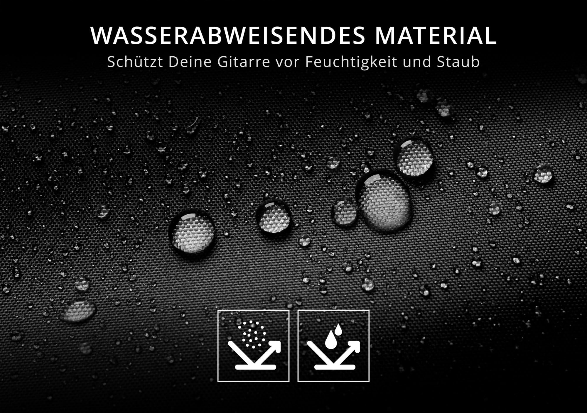 ROCKTILE Koffer für Klassik-Gitarre - Robuster Hartschalen-Formkoffer im klassischen Look