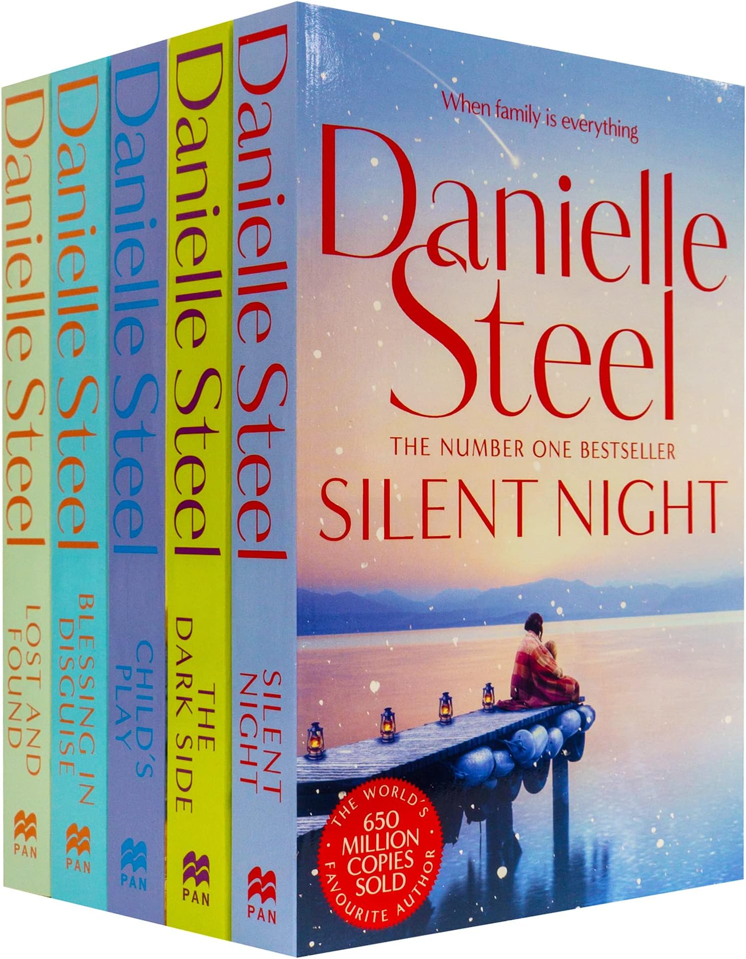Danielle Steel Collection 5 Books Set Series 2 (Silent Night, The Dark Side, Child's Play, Blessing in Disguise, Lost and Found)