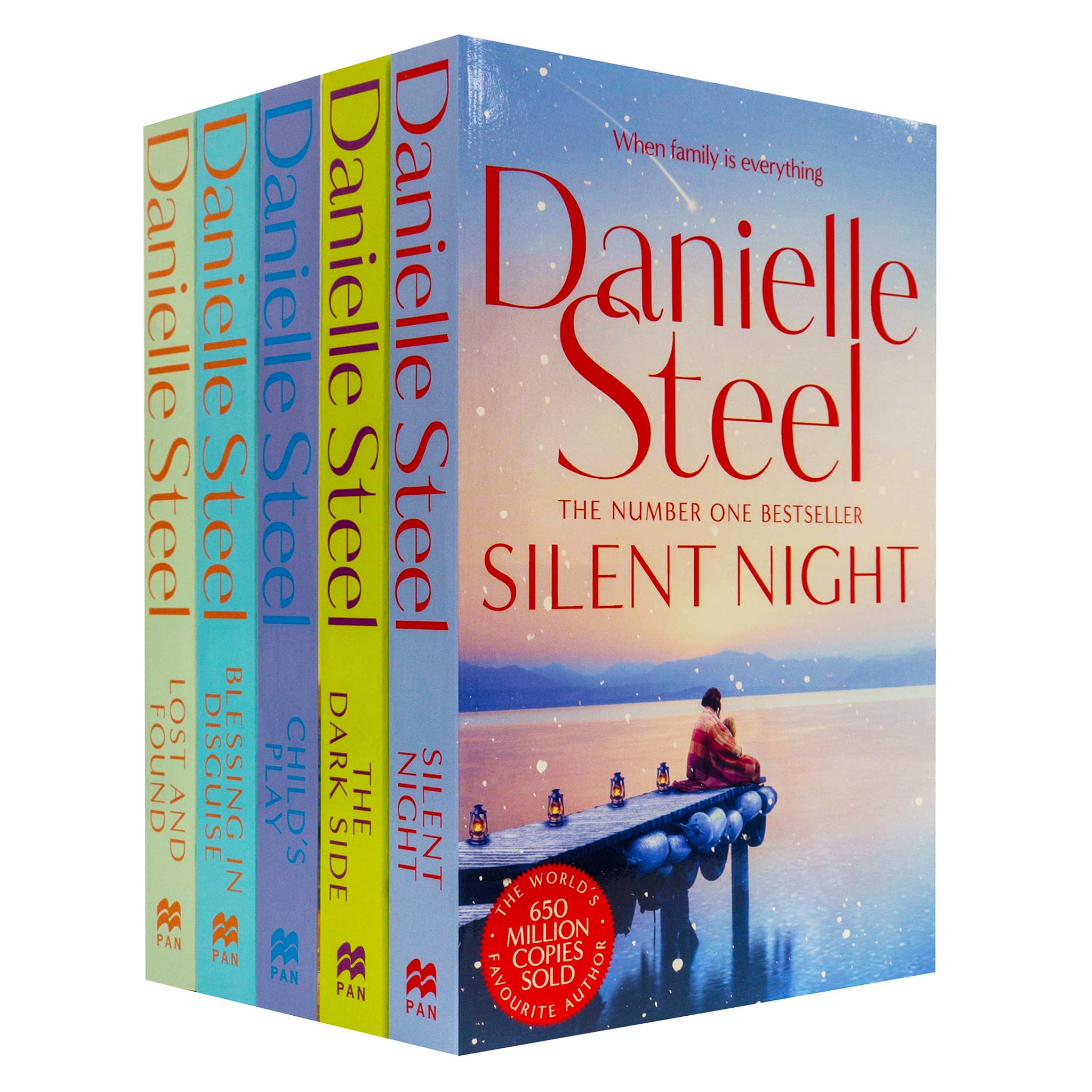 Danielle Steel Collection 5 Books Set Series 2 (Silent Night, The Dark Side, Child's Play, Blessing in Disguise, Lost and Found)