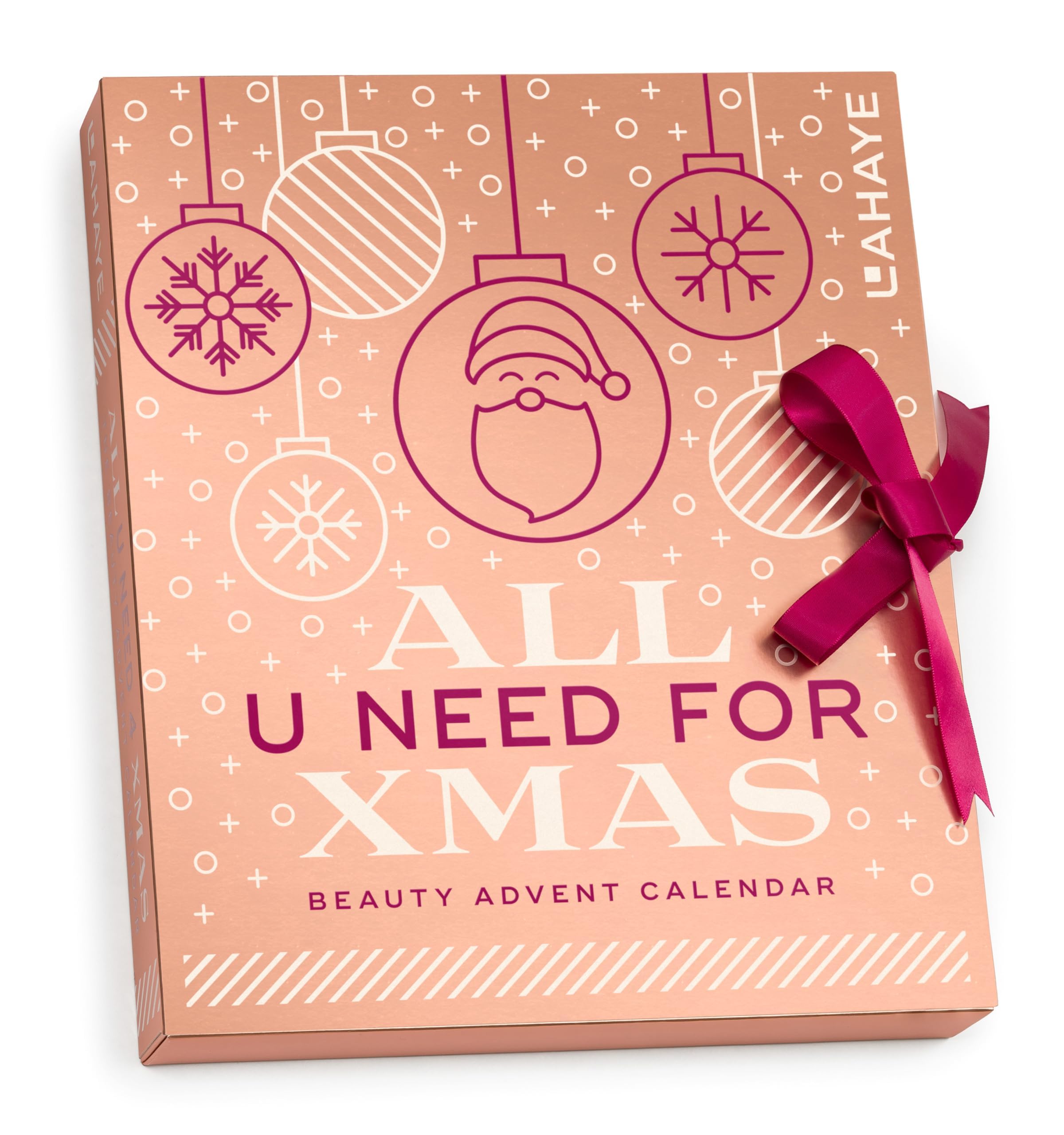 Beauty Adventskalender 2025 | Weihnachtskalender für Frauen, Teenager | "All you Need" - 24 hochwertige und einzeln verpackte Makeup und Kosmetik, Überraschungen für Weihnachten, Geschenkset, LAHAYE