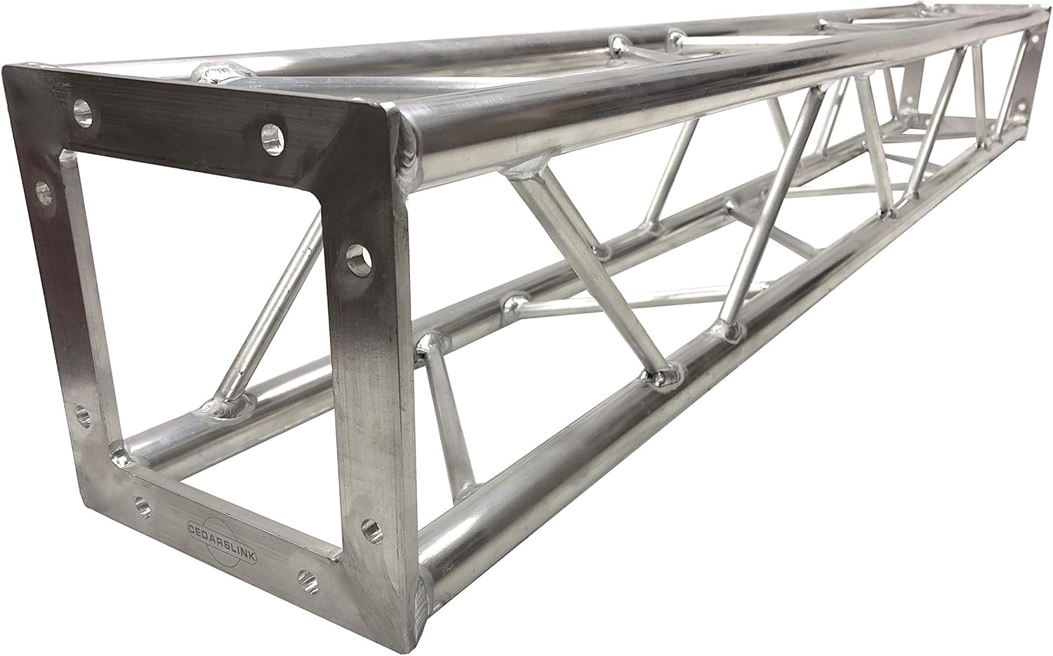 2 DJ Lighting 4.92 ft (1.5 Meter) Bolted Aluminum 8"x8" Truss Light Weight Dual Totem System. 100% Aluminum Bolt Style Trussing! 22 LB. Total Weight!