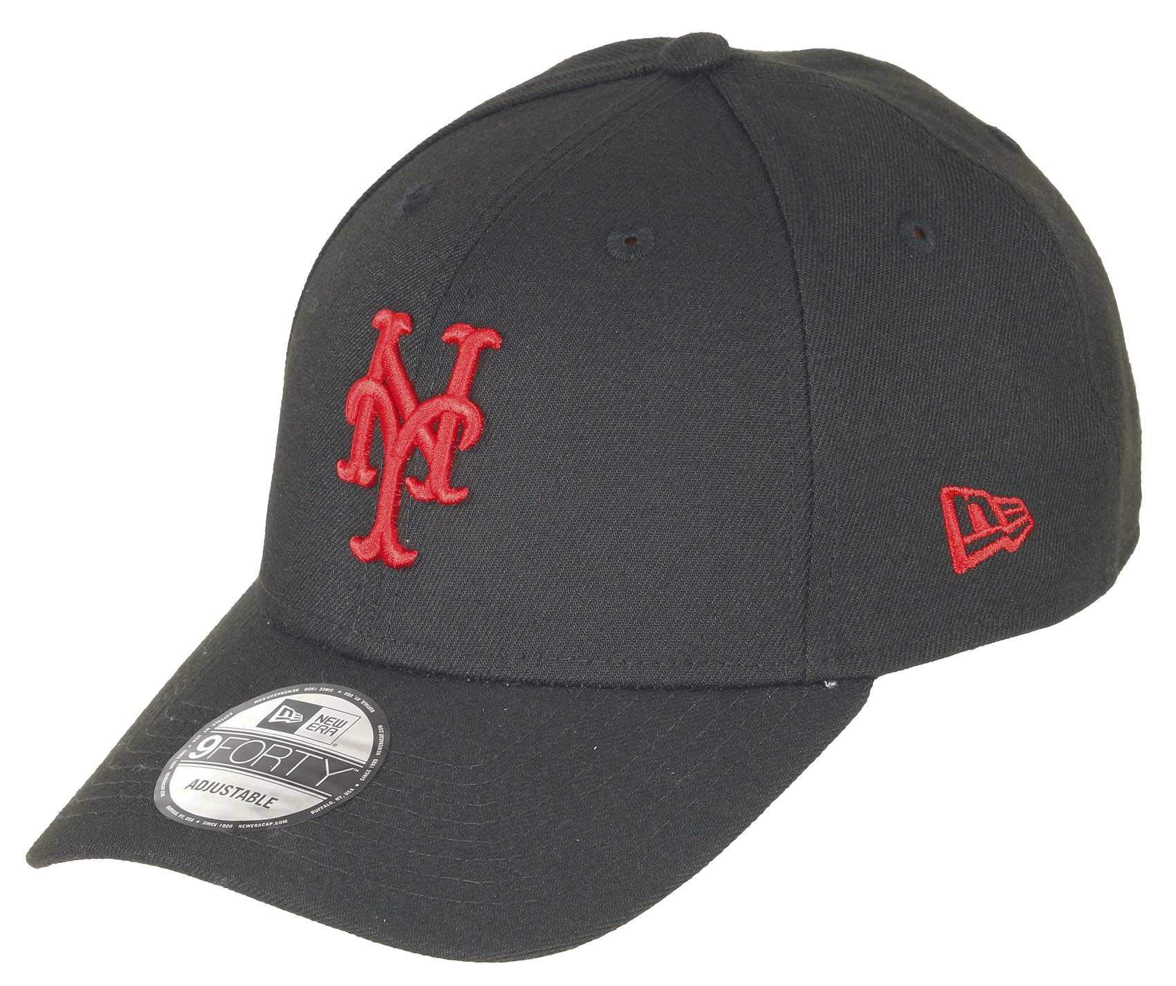 New Era New York Mets 9forty Adjustable Snapback Cap MLB Essential Black/Red - One-Size โ image 1