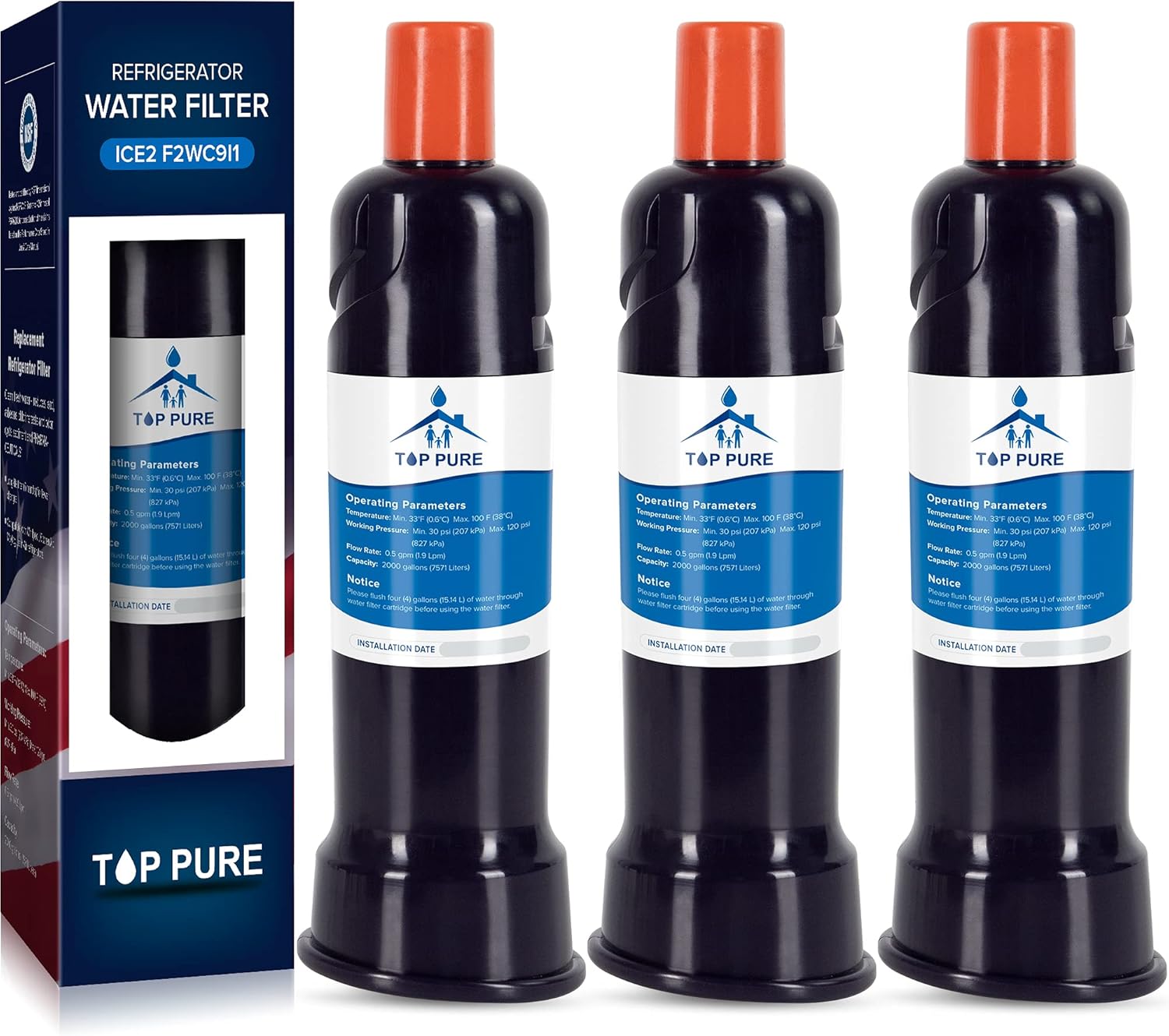 WOHOGOOD F2WC9I1/P6RFWG2K Water Filter Replacement