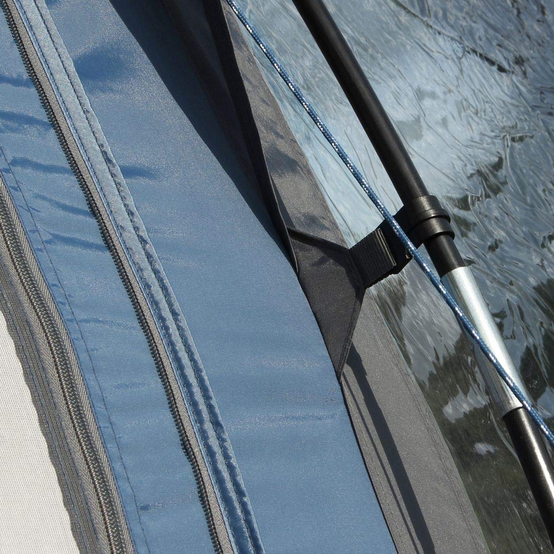 GEAR auvent de Caravane Verona 390 Tente de Caravane étanche 5000mm Voyage Blue Grey