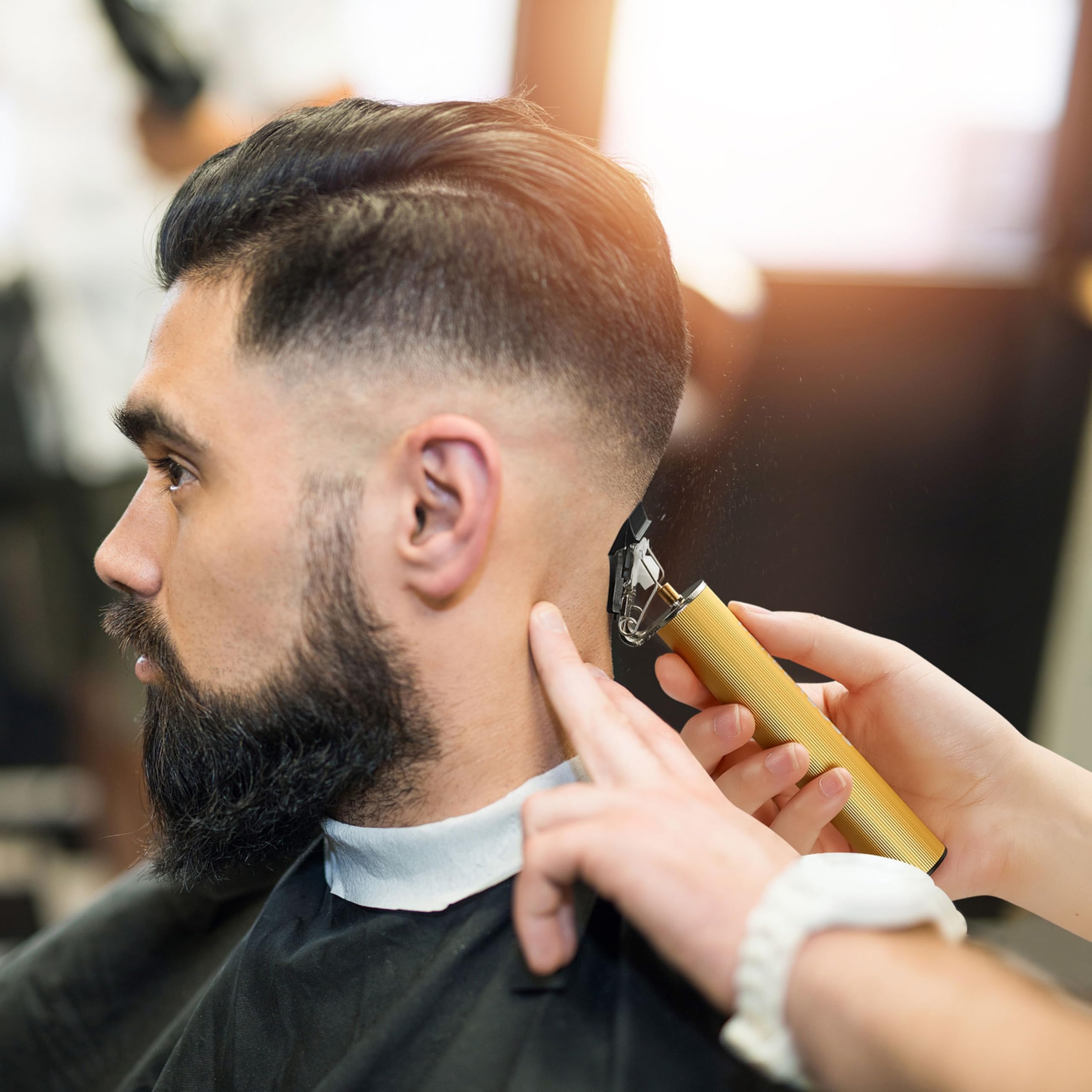 BarberBoss Regolabarba da uomo, macchinetta barba, rasoio barba, rasoio elettrico, regolabarba uomo, tagliabarba elettrico, tagliacapelli