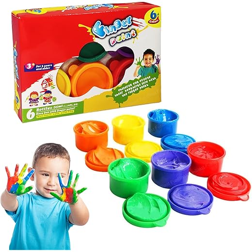 FunBlast Finger Painting Kit, 6 Colors